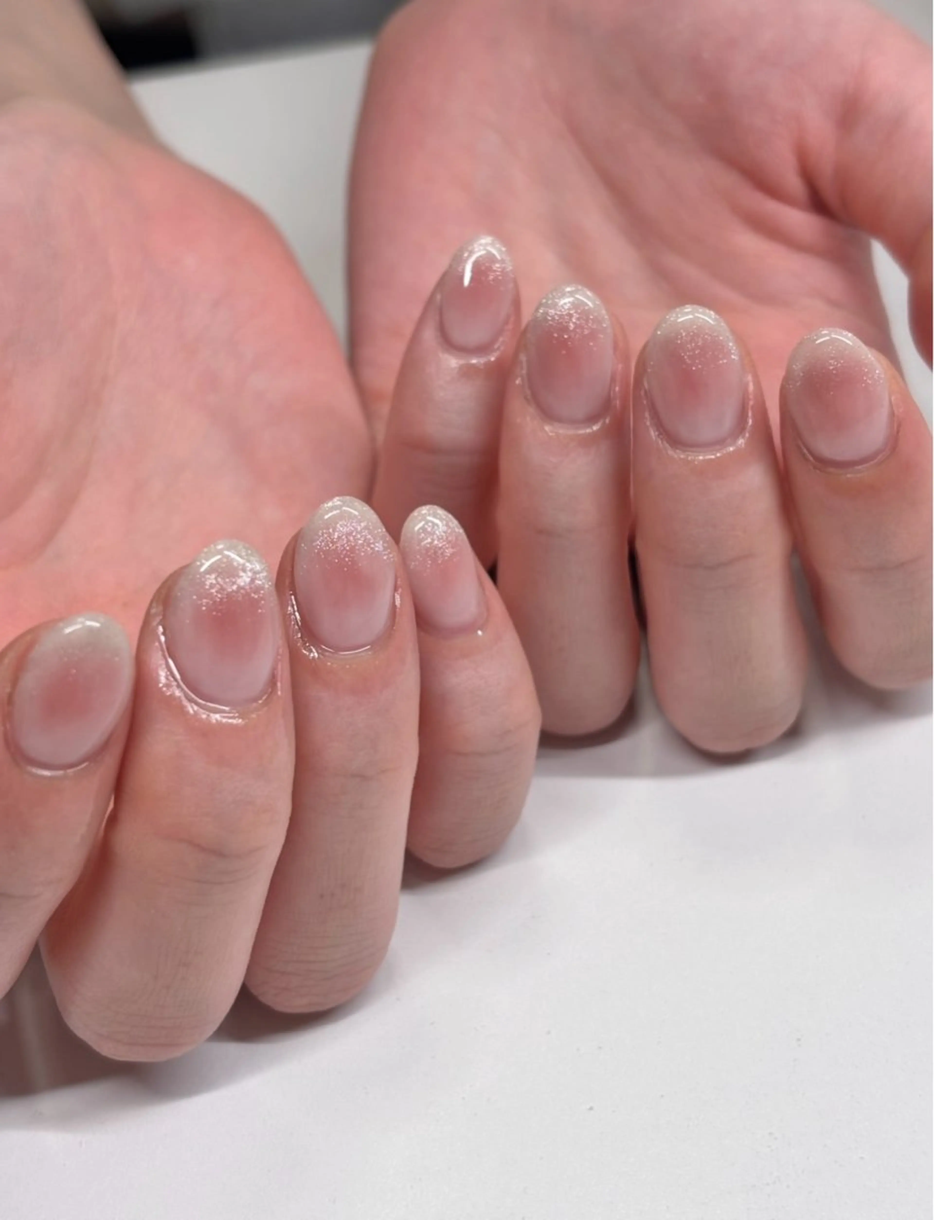 ネイル チークネイル マグネットネイル 冬ネイル ハンドネイル iconail 下北沢 NONのネイルデザイン