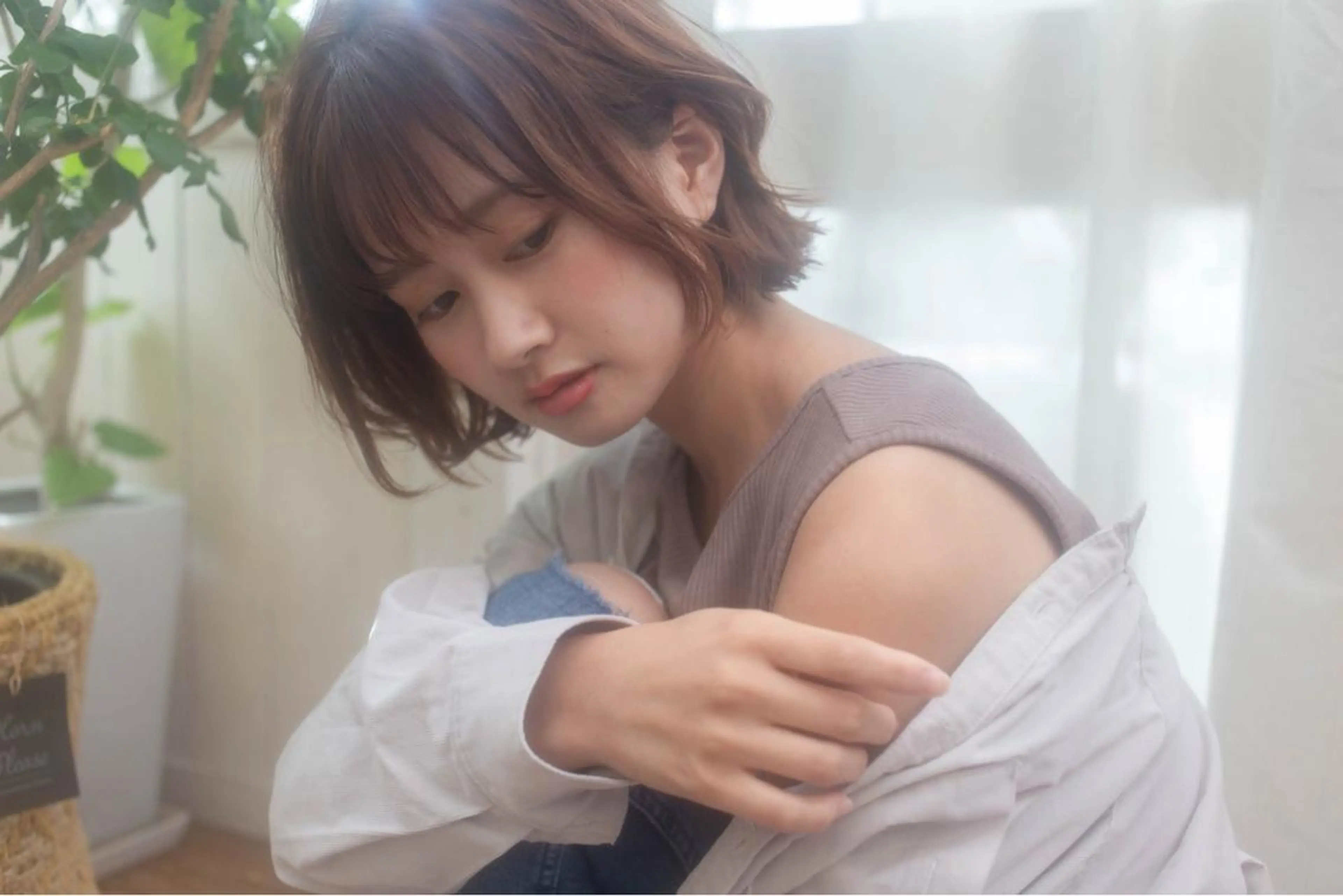 ミディアム 隅田 美樹のヘアスタイル