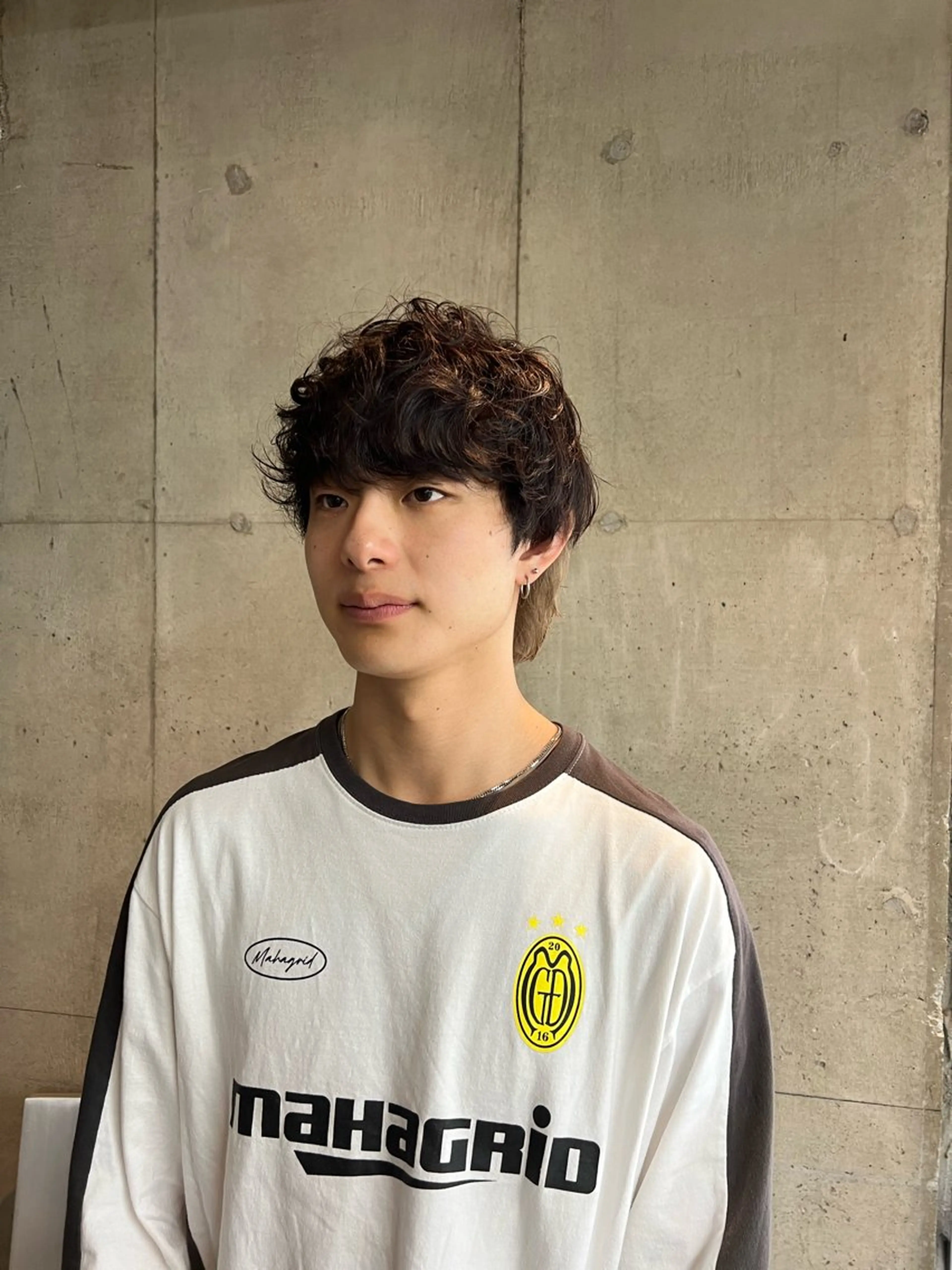 ミディアム パーマ 西川 凜のヘアスタイル