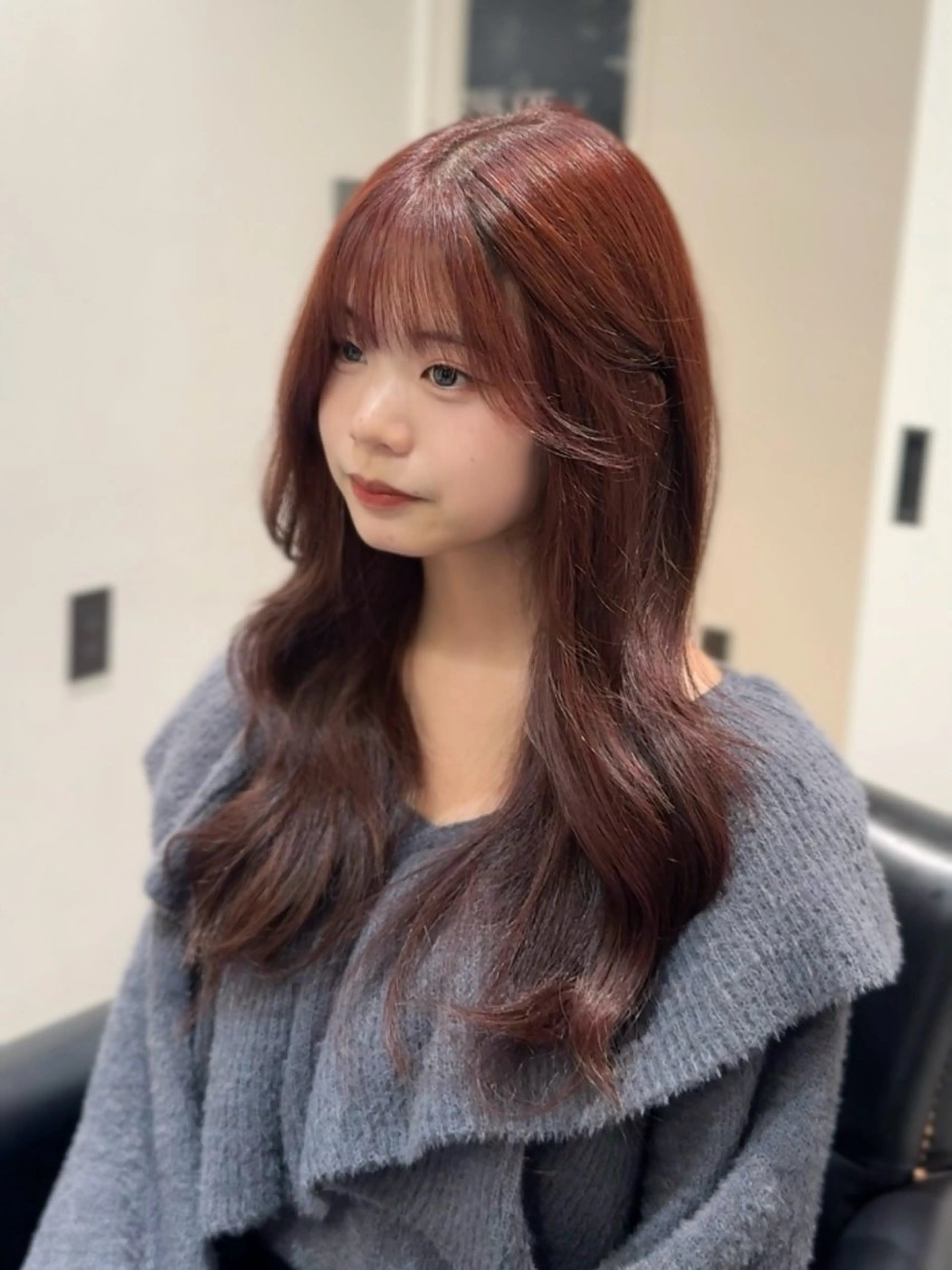 ロング カラー カット ヘアカラー 韓国風スタイル 北田陸斗のヘアスタイル