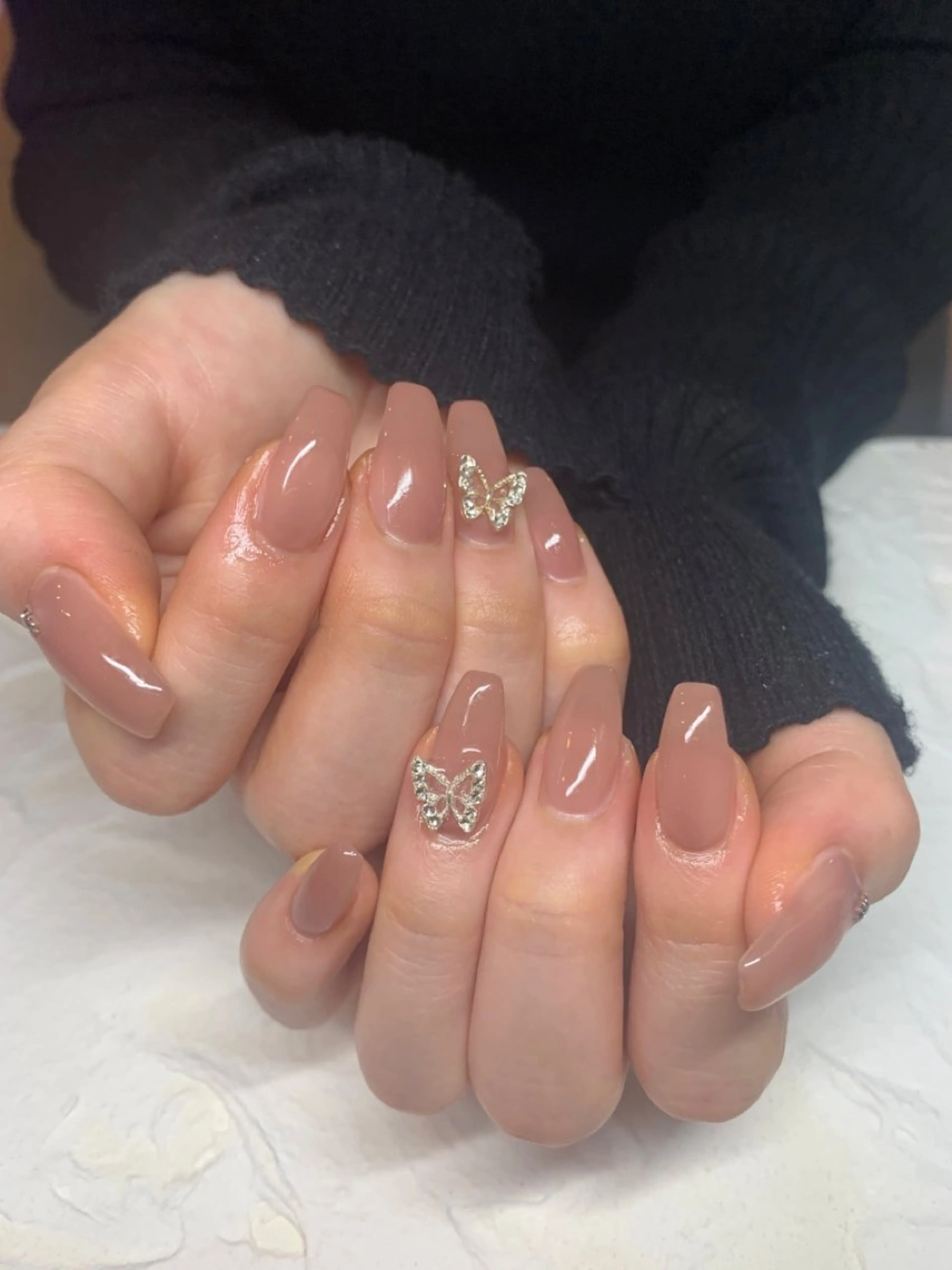 ネイル ワンカラーネイル ハンドネイル happiness nailのネイルデザイン