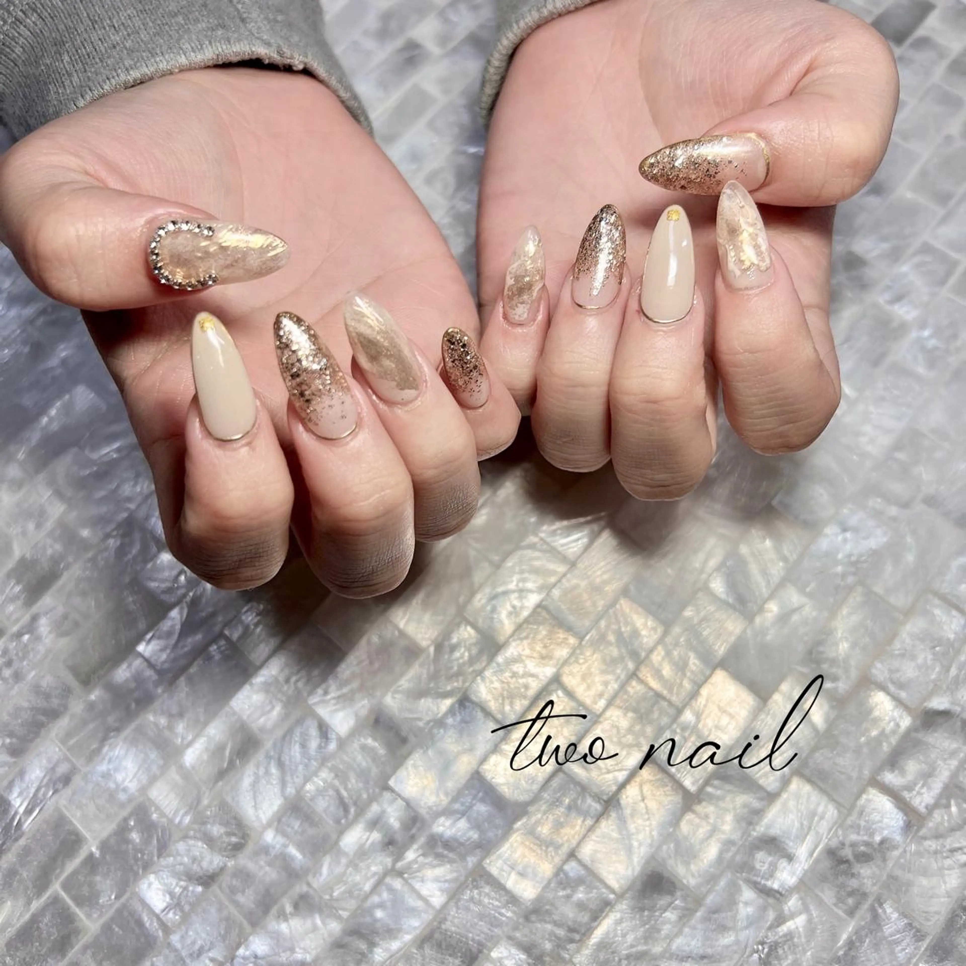 ネイル アートネイル フットネイル ハート ニュアンスネイル オフィスネイル two nailのネイルデザイン