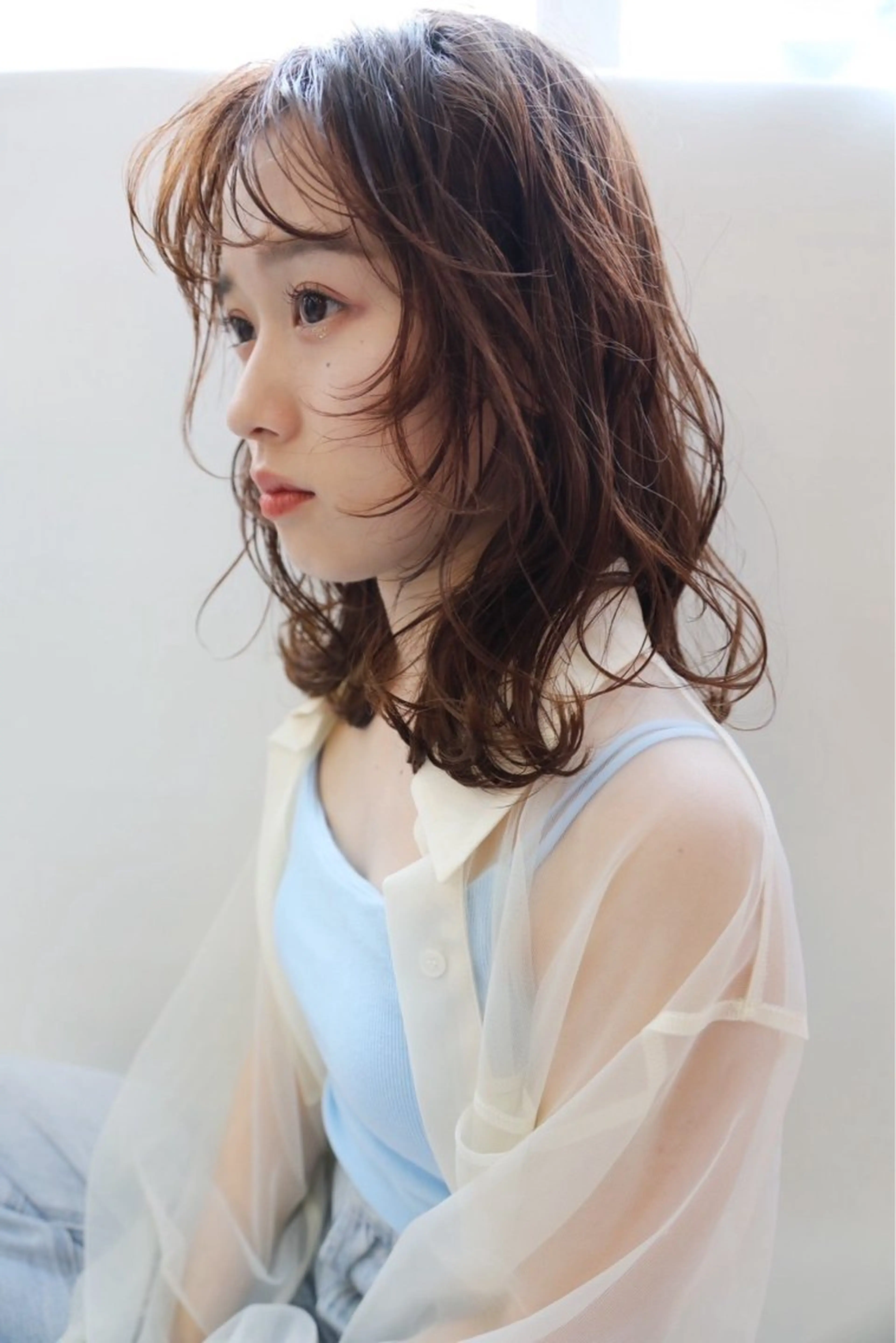 ミディアム トリートメント 🫧Ayumu🫧 透明感カラー/春日のヘアスタイル