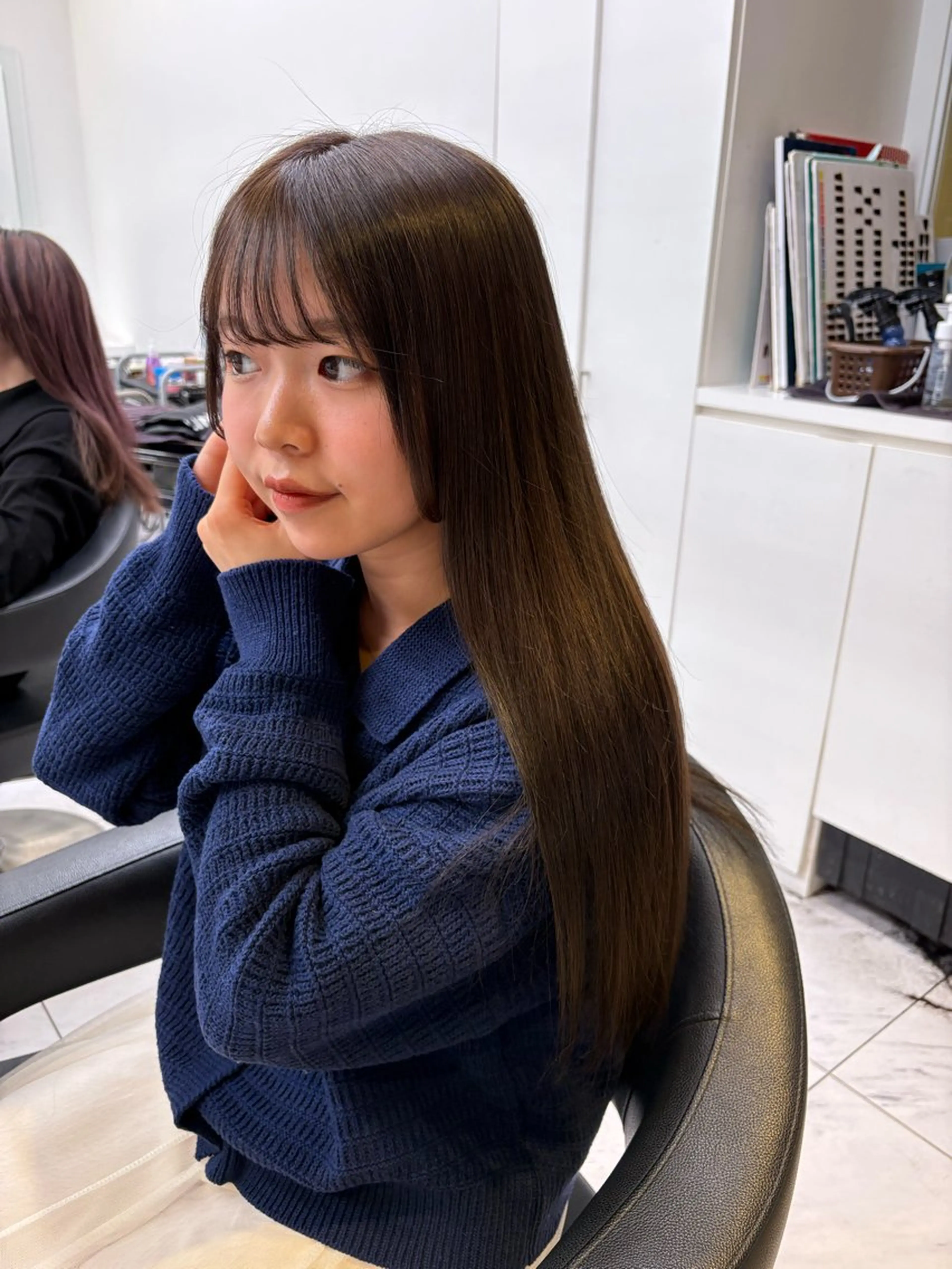 カラー カット ヘアカラー トリートメント 透明感ベージュ🤎 ナチュラルレイヤーのヘアスタイル