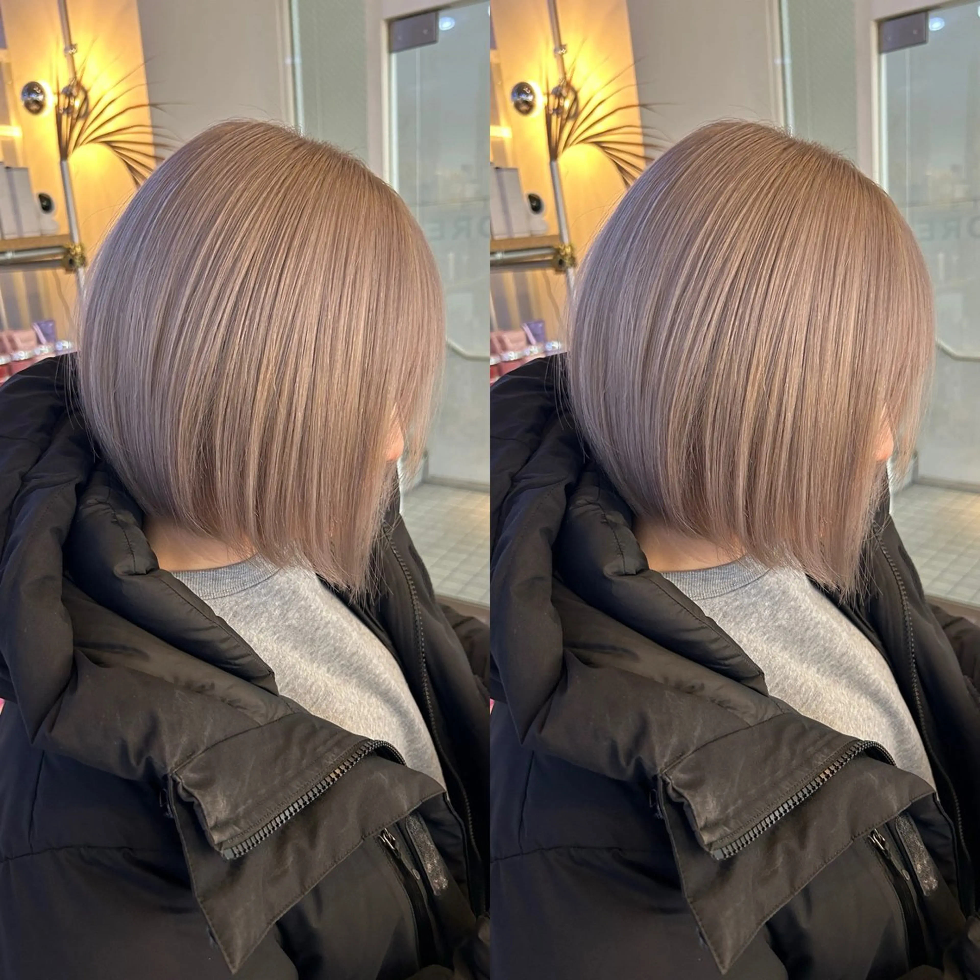 ミディアム カラー カット 縮毛矯正 トリートメント yoriダブルカラー 代表すがわらのヘアスタイル