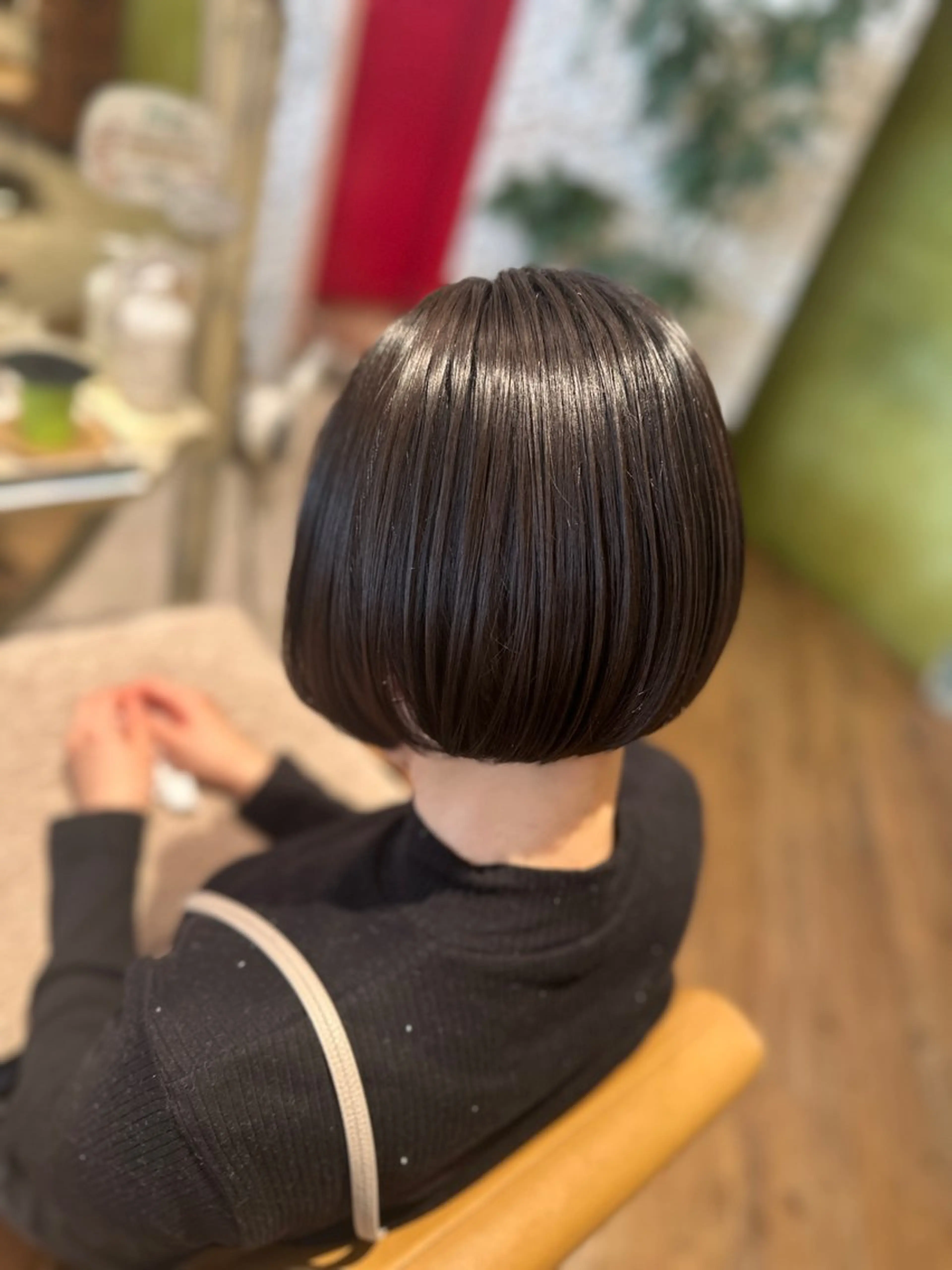 ミディアム ヘアカラー トリートメント ヘッドスパ 韓国風レイヤーカット 🇰🇷❕モカのヘアスタイル