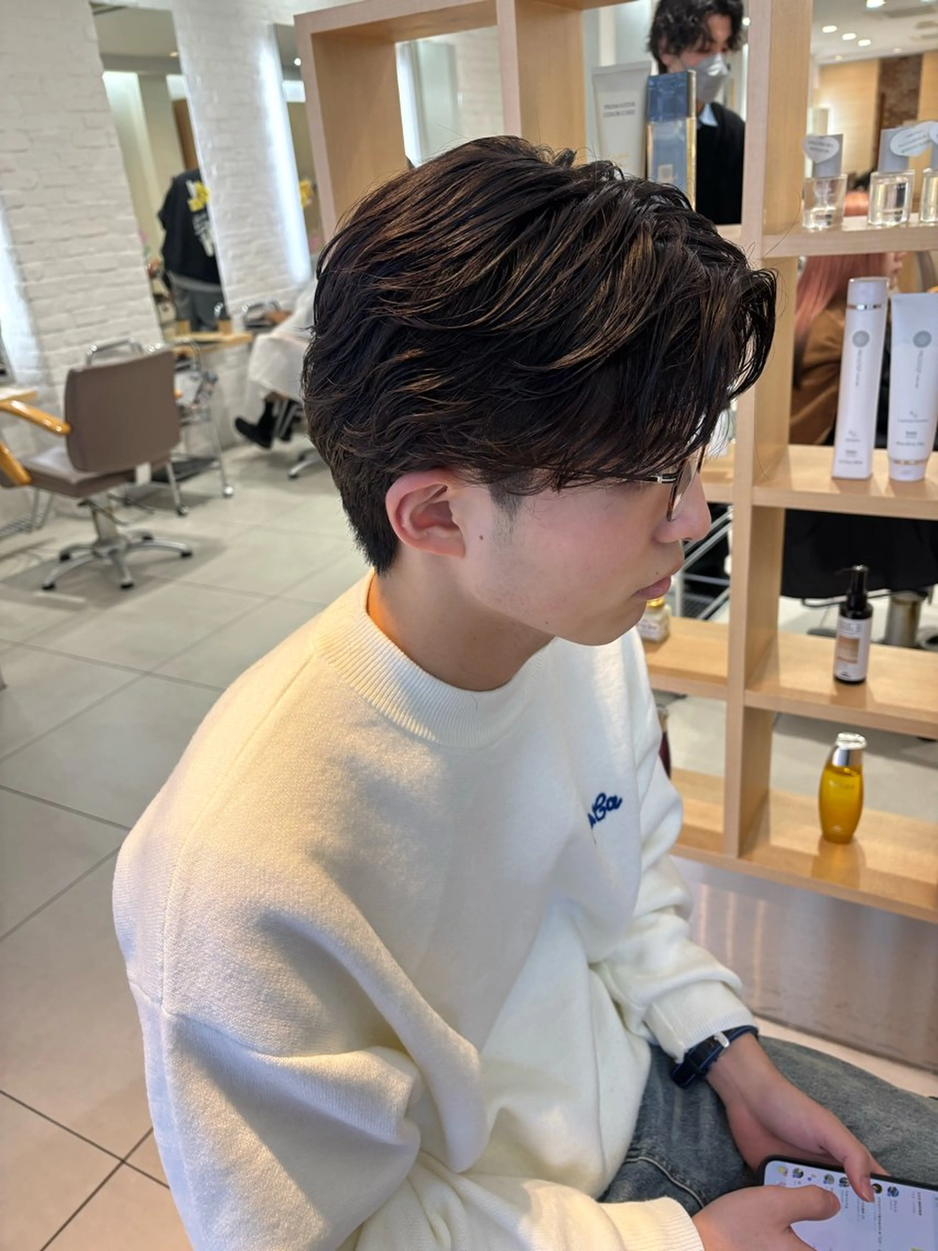 【当店人気No.1🥇】minimo限定｜メンズカット＋フェザーパーマ＋頭皮ケアの写真