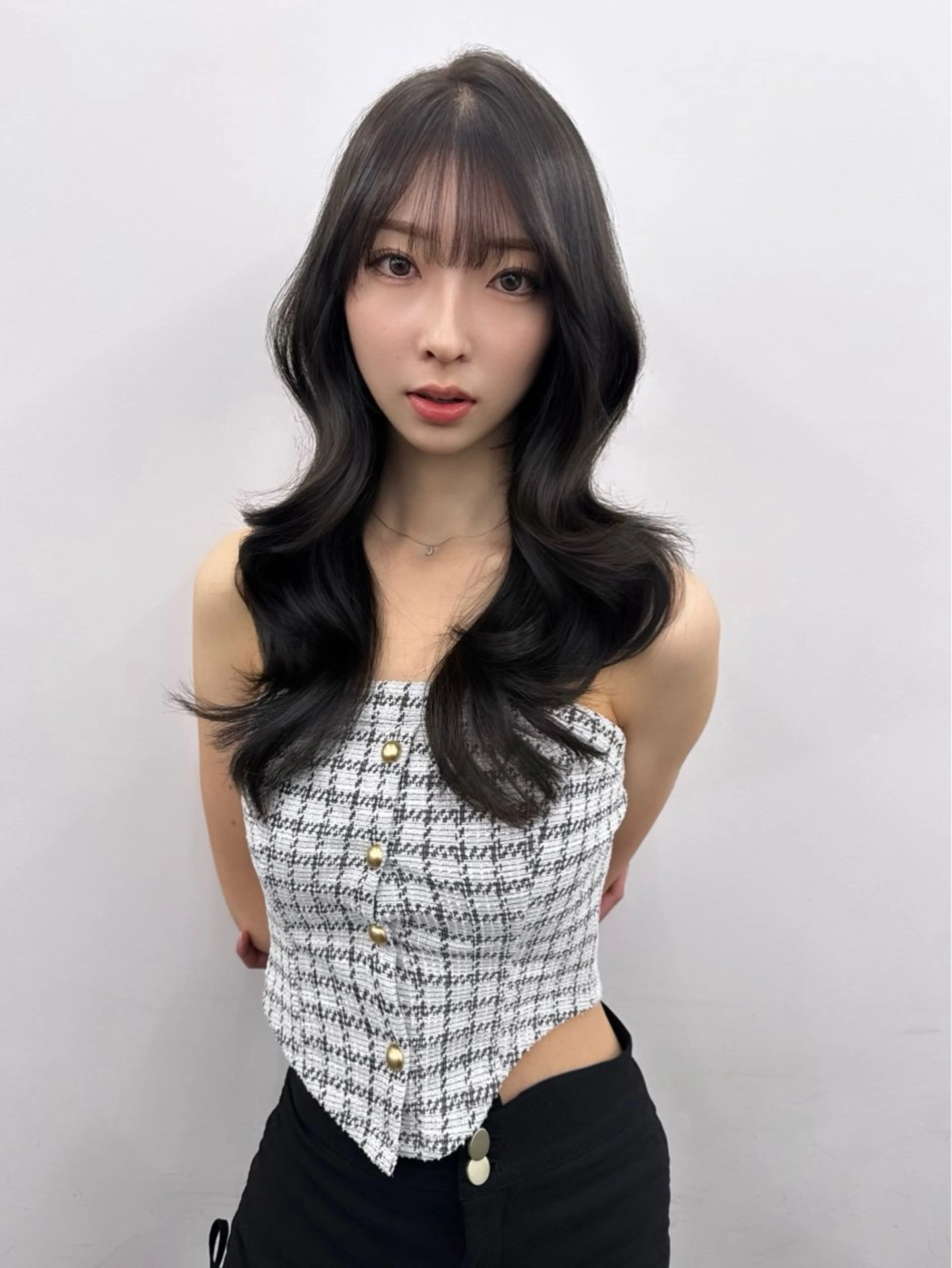 🇰🇷韓国ヘア🇰🇷韓国風カット+ケアカラー+TOKIO4stepトリートメント✨の写真