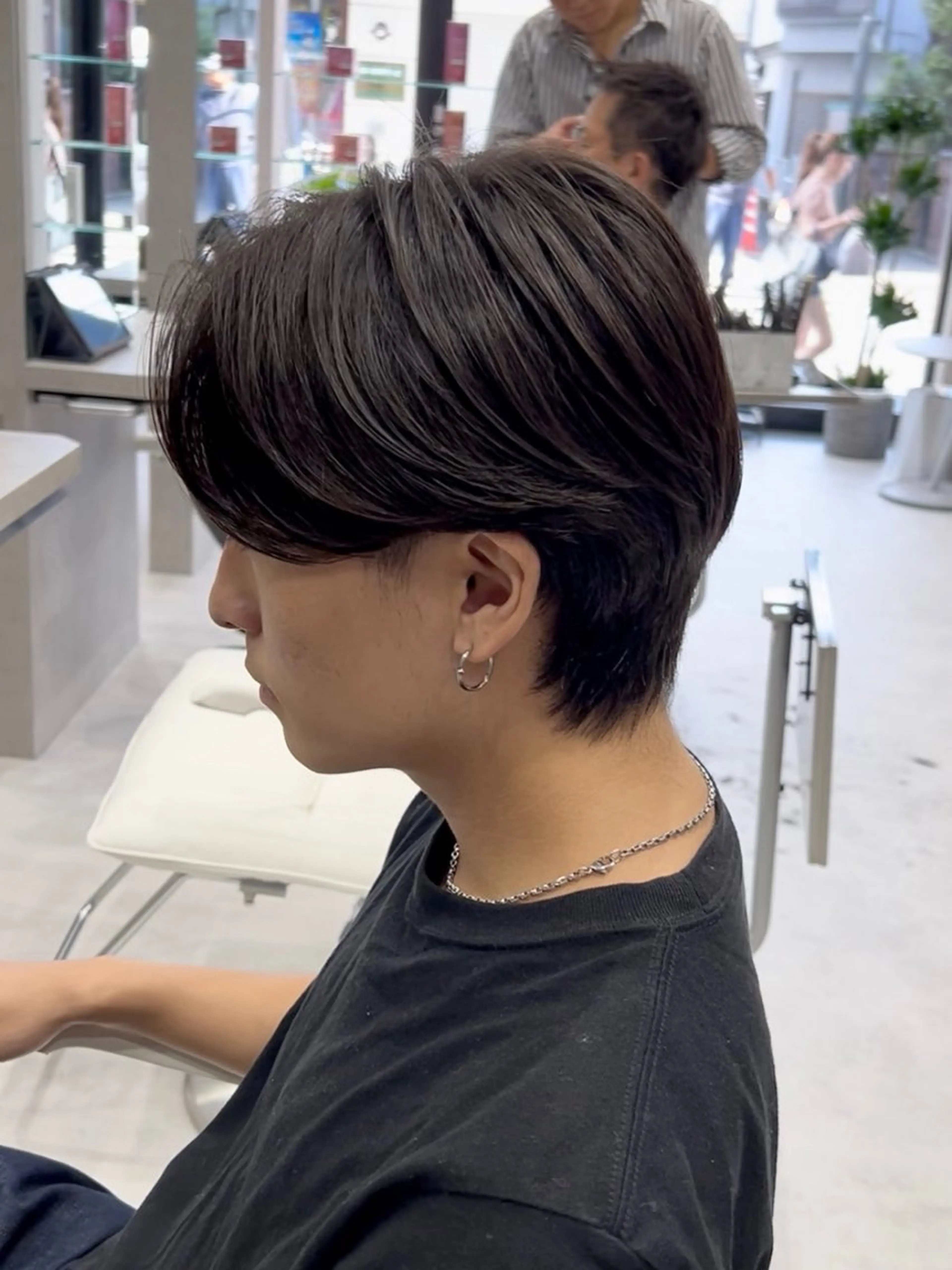 ロング メンズ カット パーマ 縮毛矯正 毛流れ/メンズパーマ kanata/溝の口のヘアスタイル