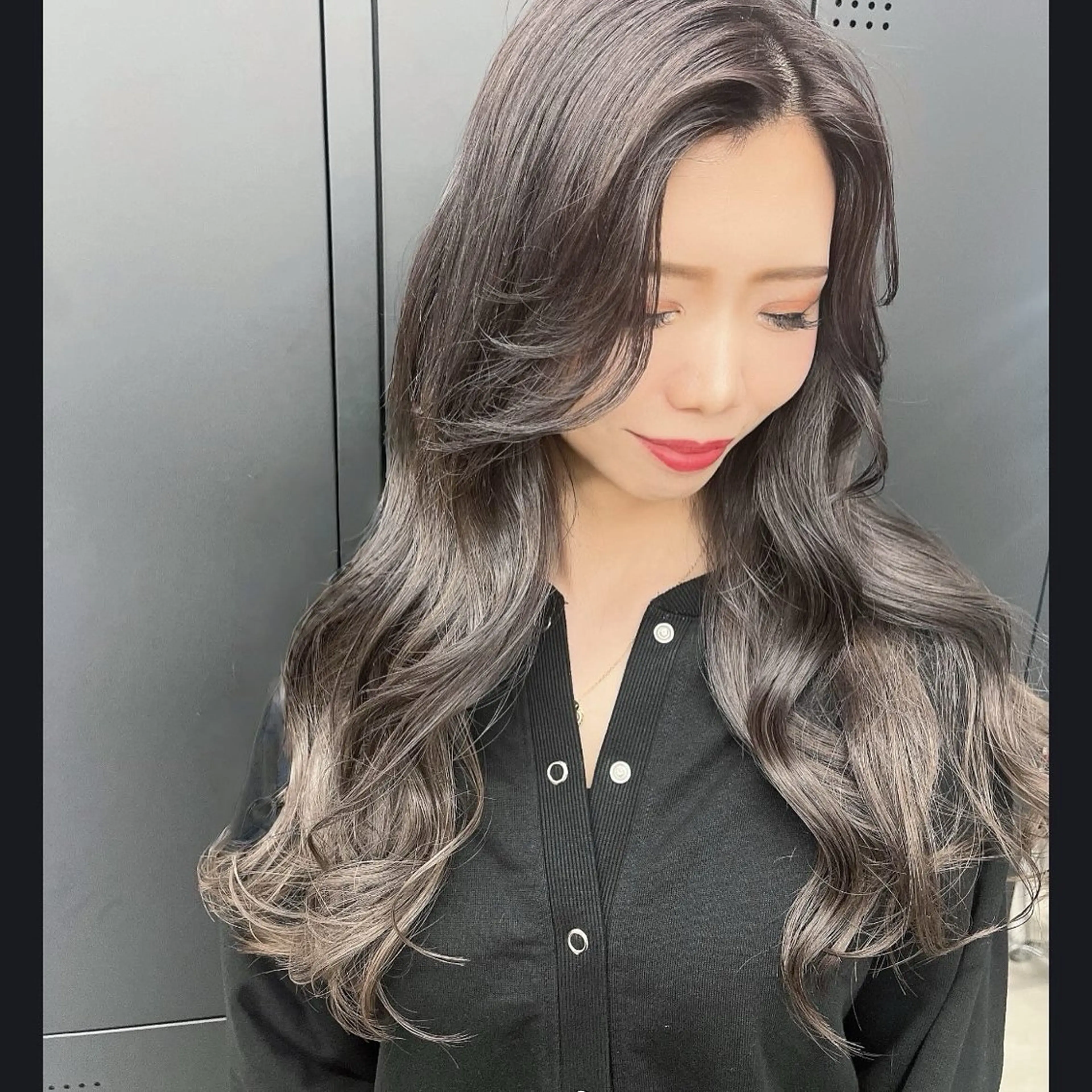 ロング カラー JIL BLAN 京都所属・RU RIのヘアスタイル