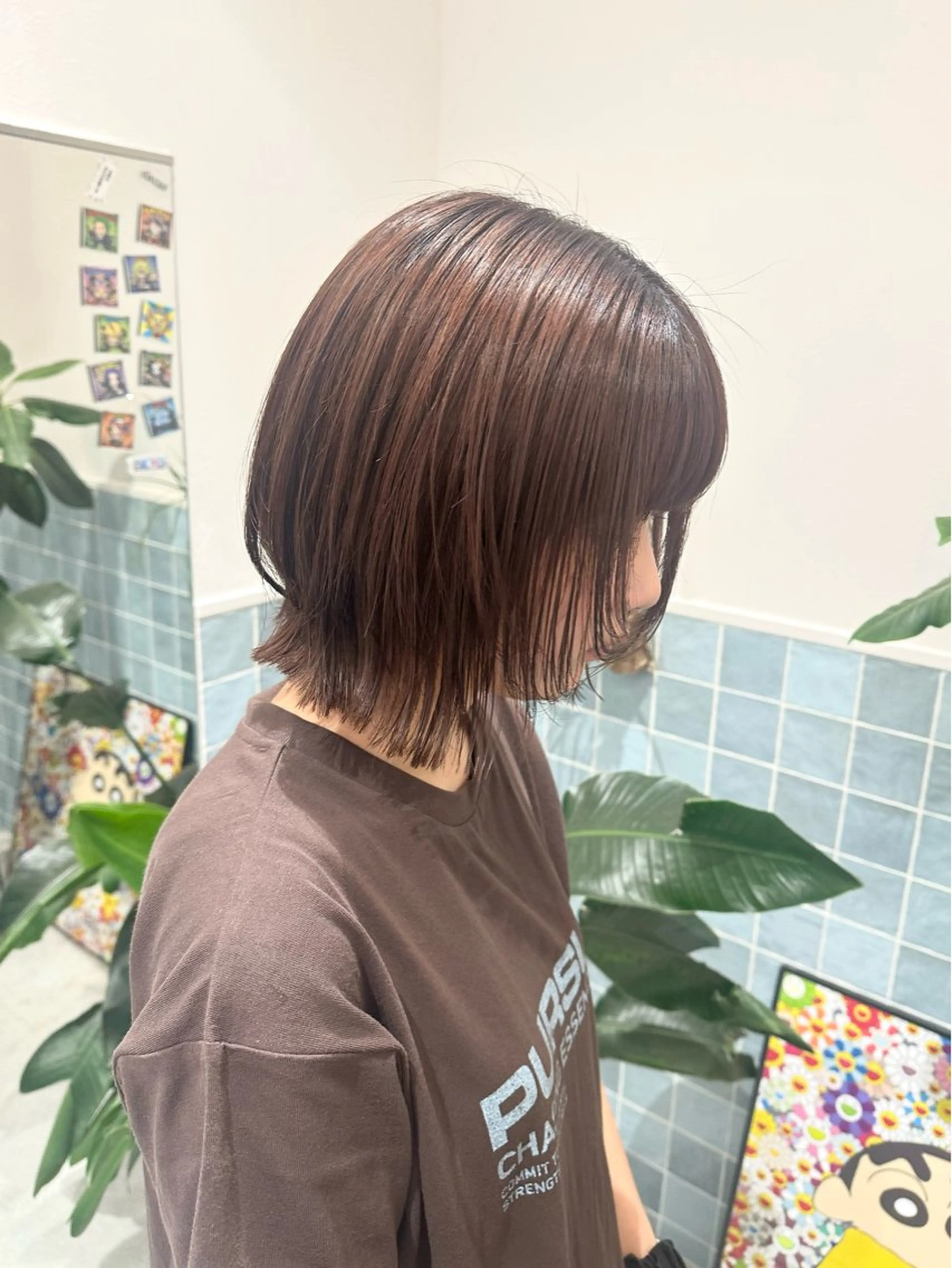 ショート パーマ 🎀透明感ツヤカラー 🎀uRiのヘアスタイル