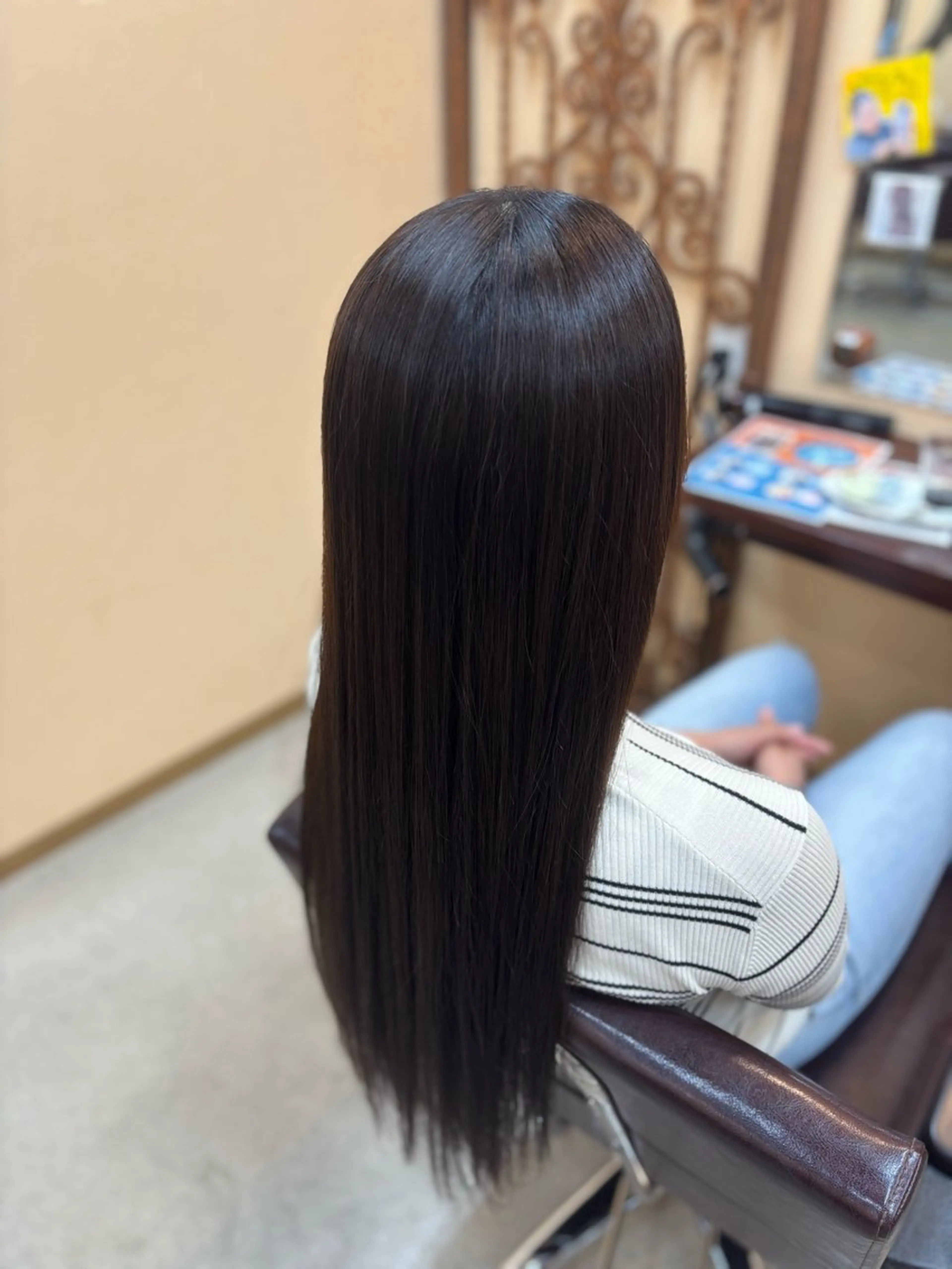 ロング 縮毛矯正 ほのか🎀️🫧水戸 🫧elve🎀のヘアスタイル