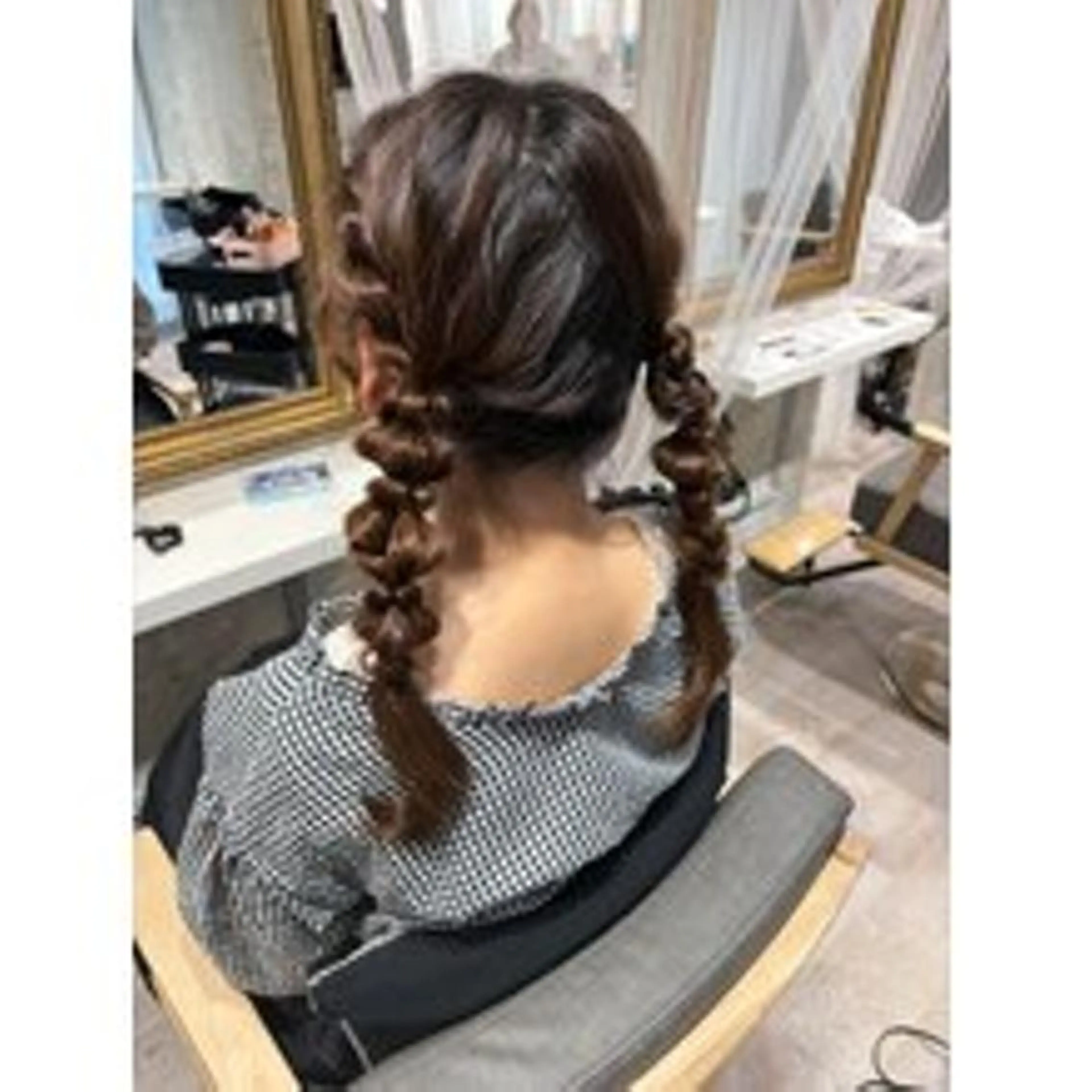 ヘアアレンジ ツインテール 玉ねぎヘアー 🧸 山下 礼華 🧸のヘアスタイル