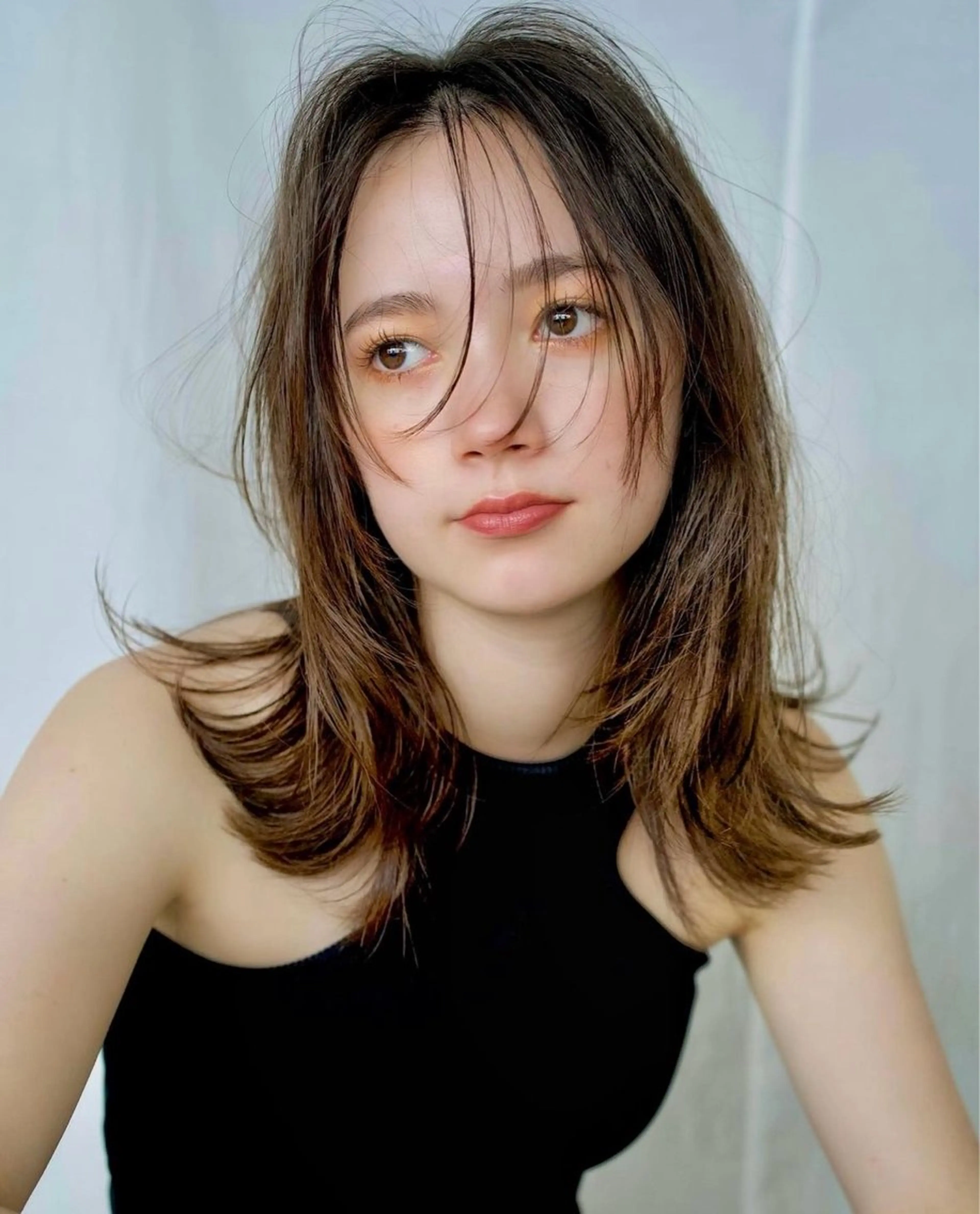 ミディアム 透明感カラー/似合わ せカット/大島実加永のヘアスタイル