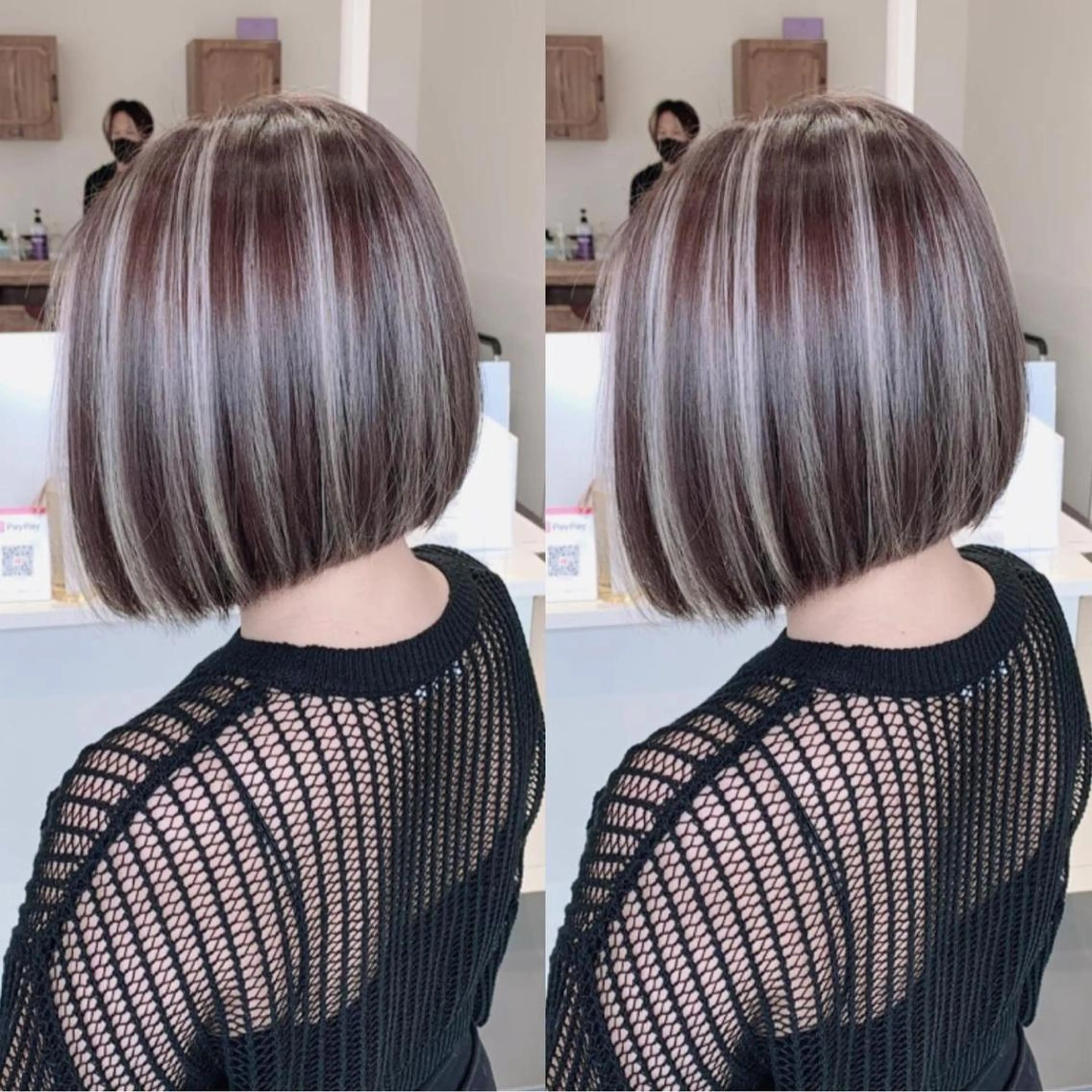 ショート カラー ブリーチ ケアブリーチ ハイライトカラー ハイライト 髪質改善 ヘアカラー オフホワイトアンドなんば所属・福西 洋斗のヘアスタイル