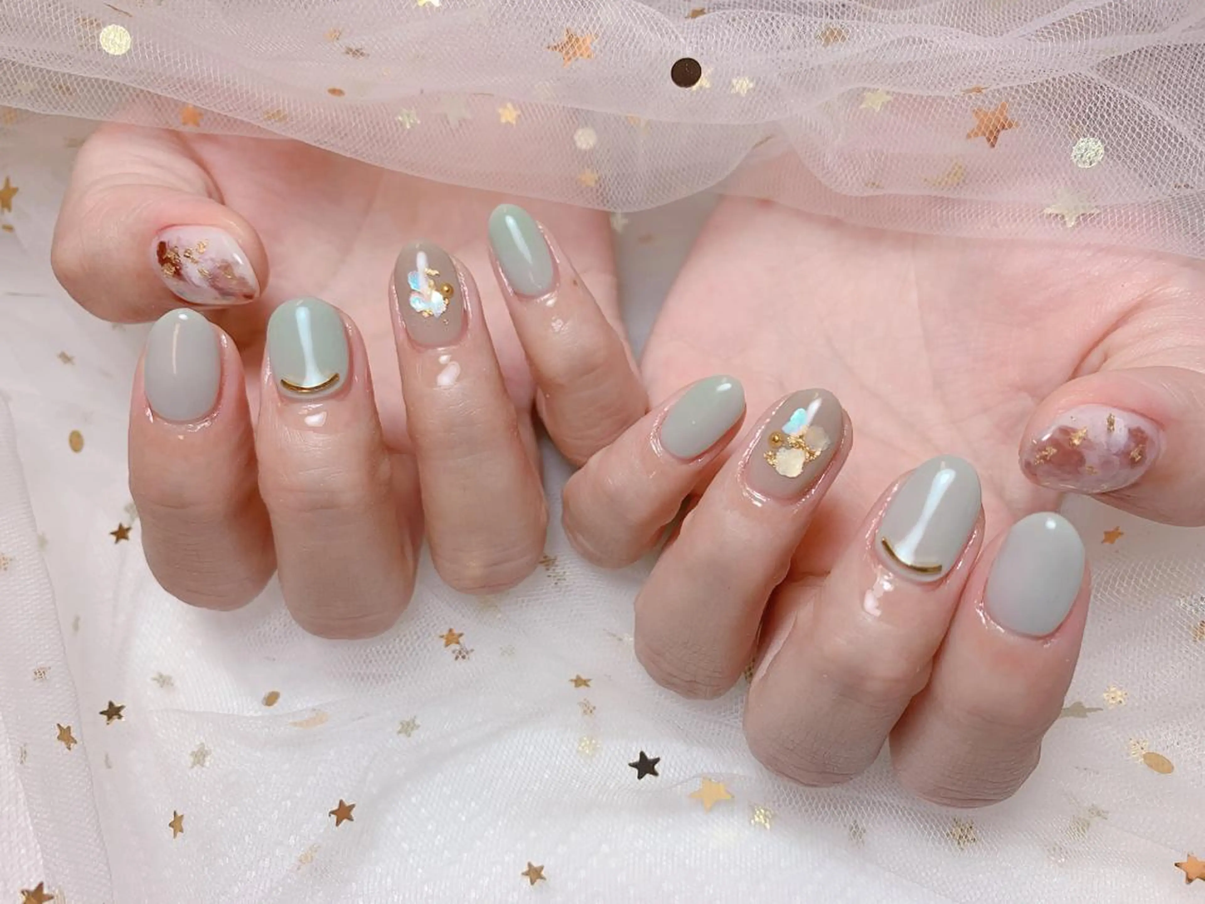 ネイル MiKi Nai池袋 長さだし得意のネイルデザイン