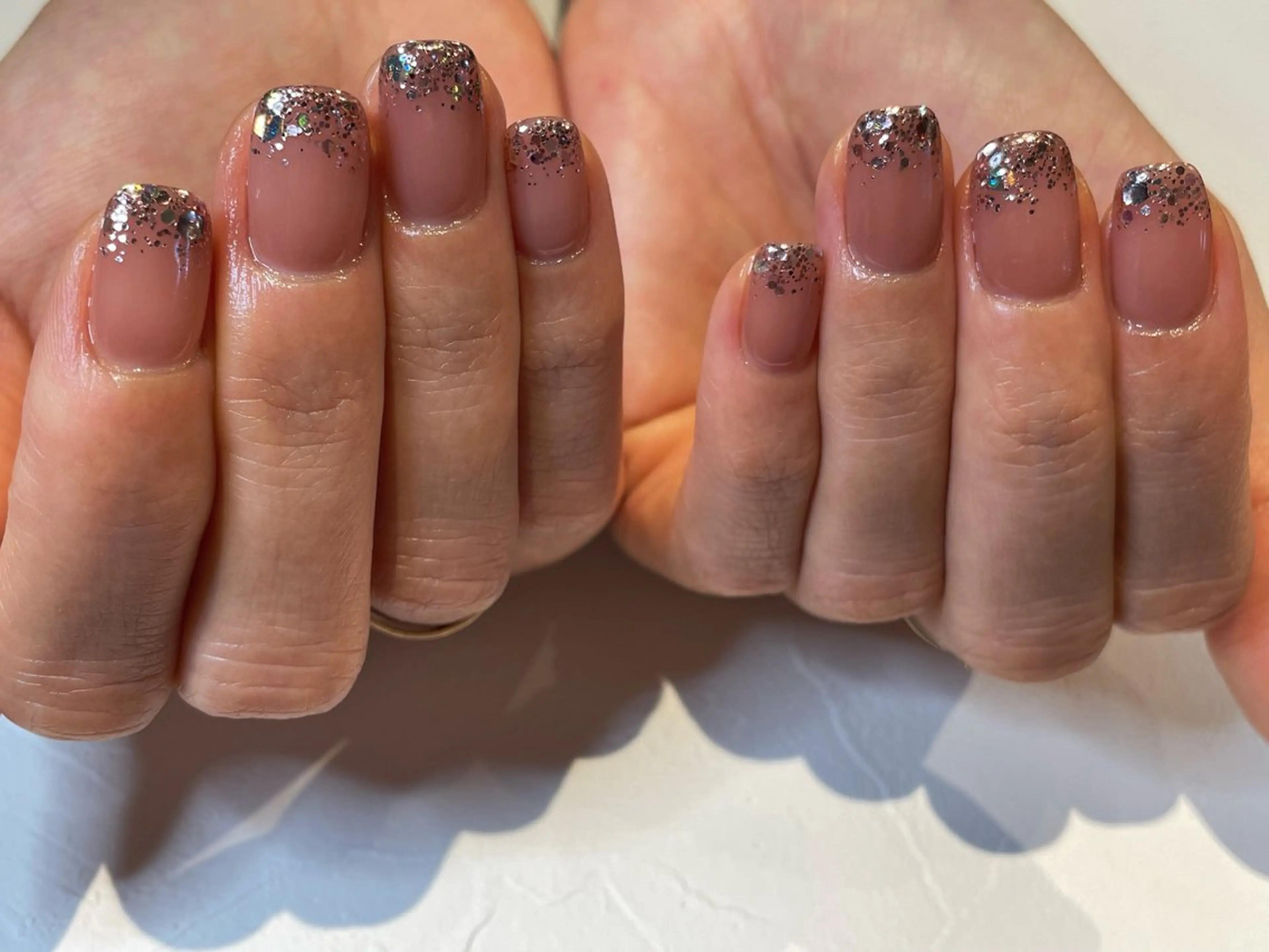 ネイル グラデーション ラメ(グリッター) ラメグラデーション k. mioのネイルデザイン