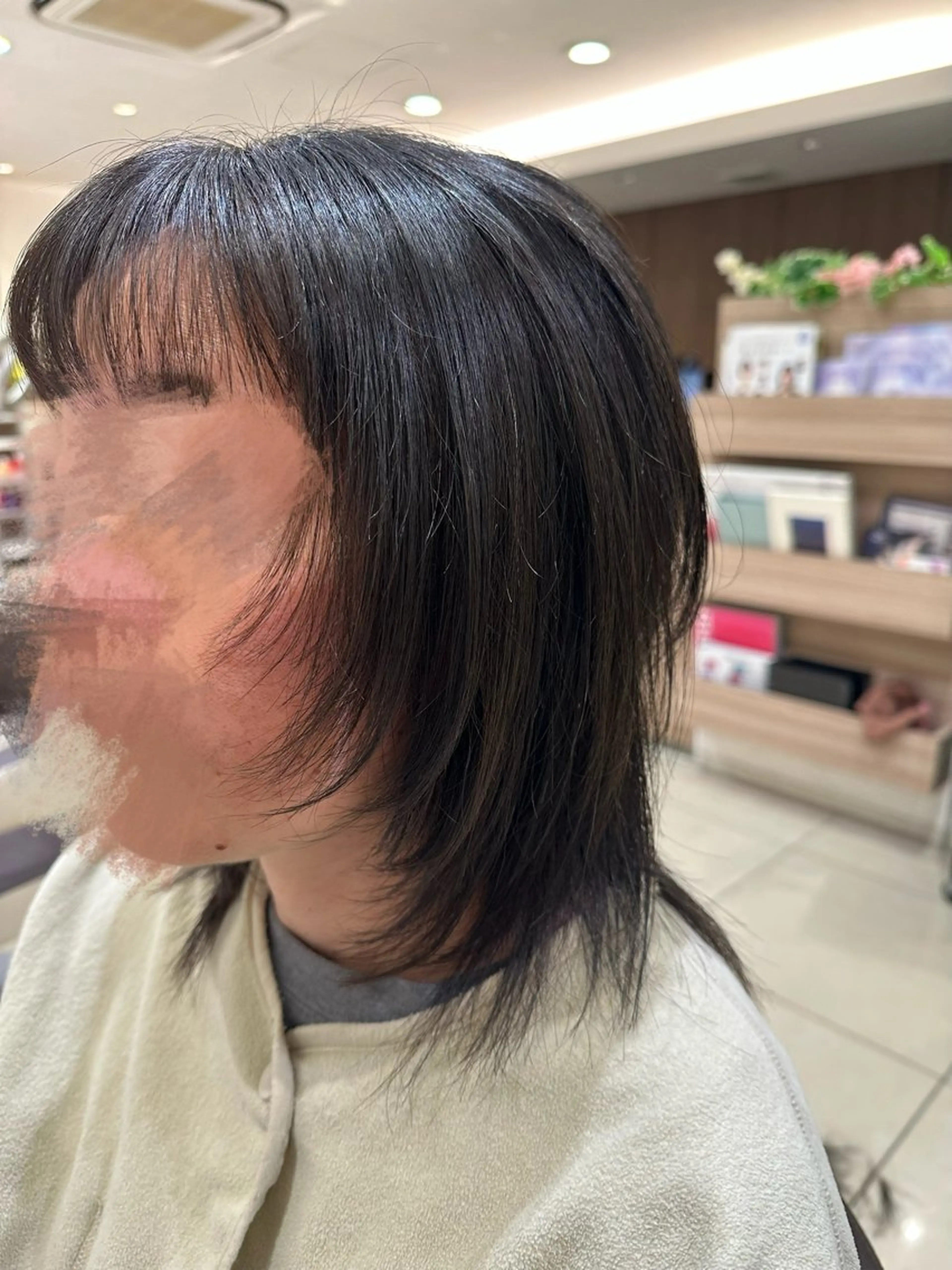 セミロング 顔周りカット レイヤーカット 小顔カット カット Miyu🦄ash メンズカット/まつげのヘアスタイル