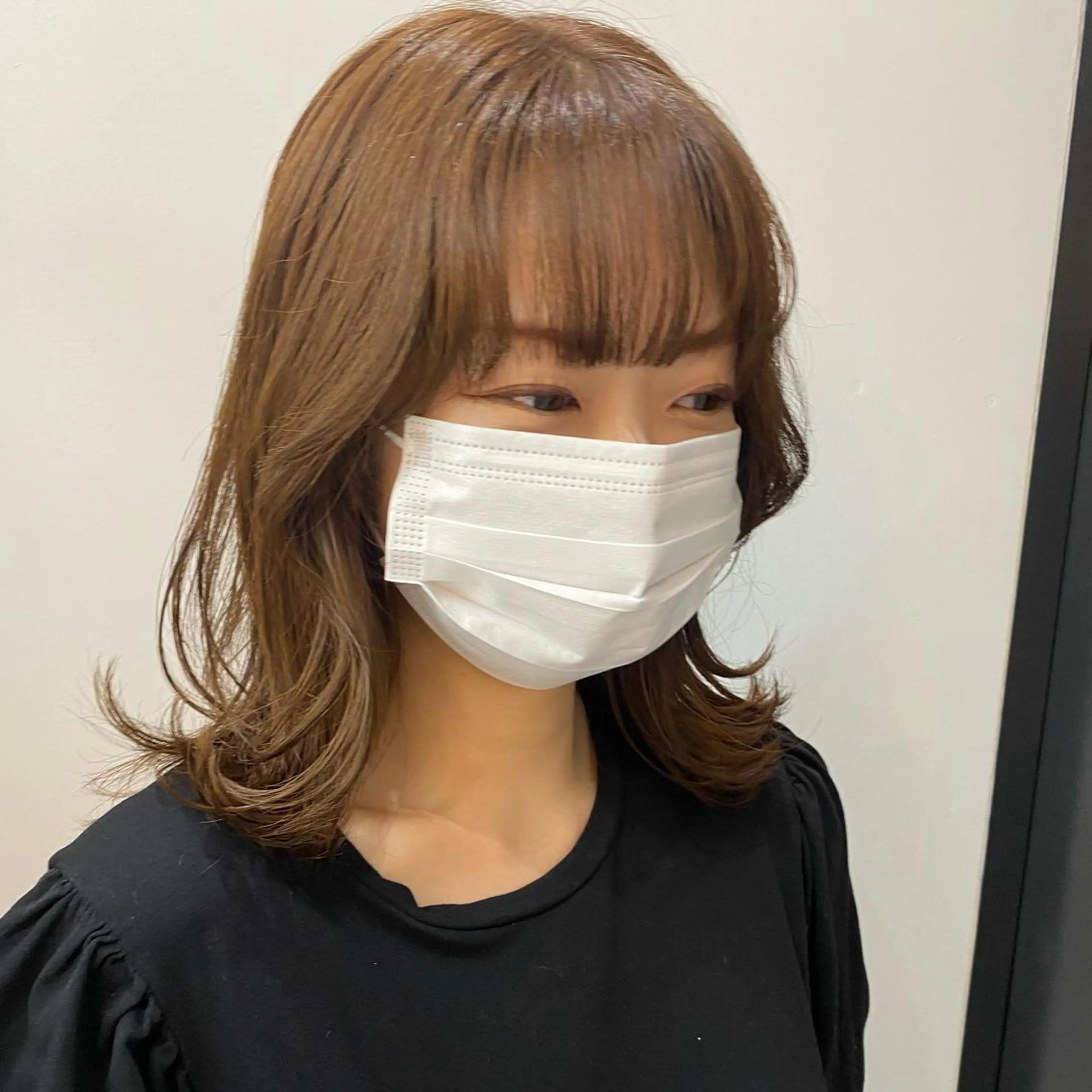 ミディアム カラー 韓国風レイヤーカット 🍒サンジキ アカリのヘアスタイル