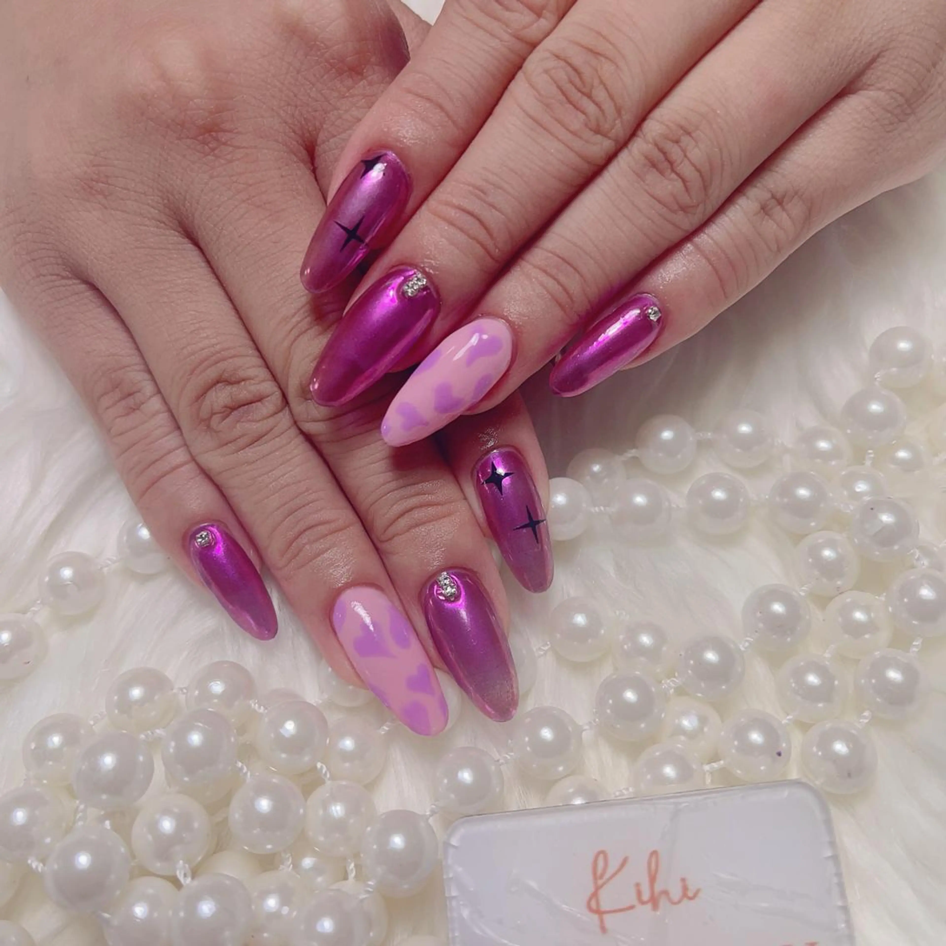 ネイル 持ち込み ネイルチップ ハンドネイル 福島 みきのネイルデザイン