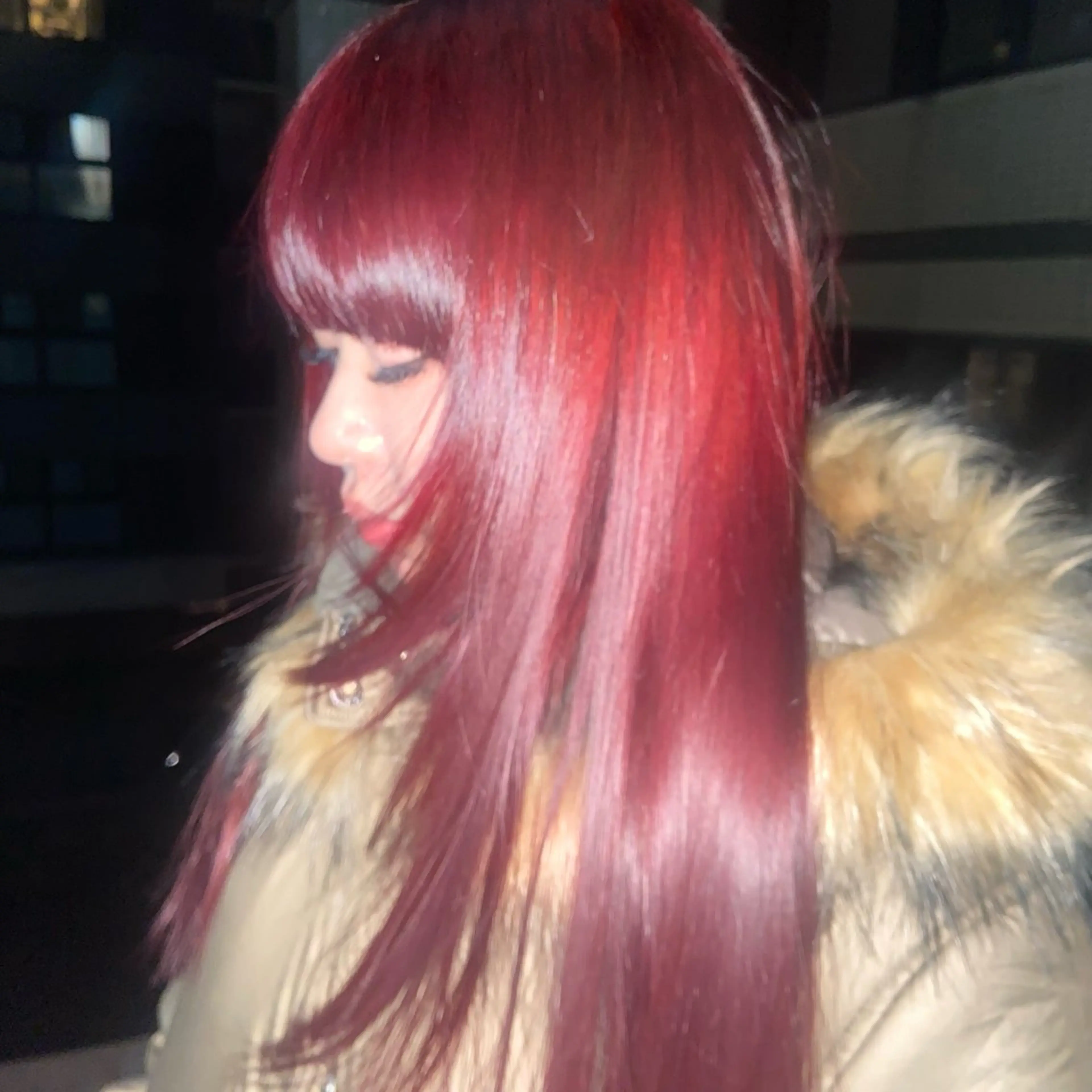 カラー ブリーチ ブリーチなしカラー nakajima rinkaのヘアスタイル