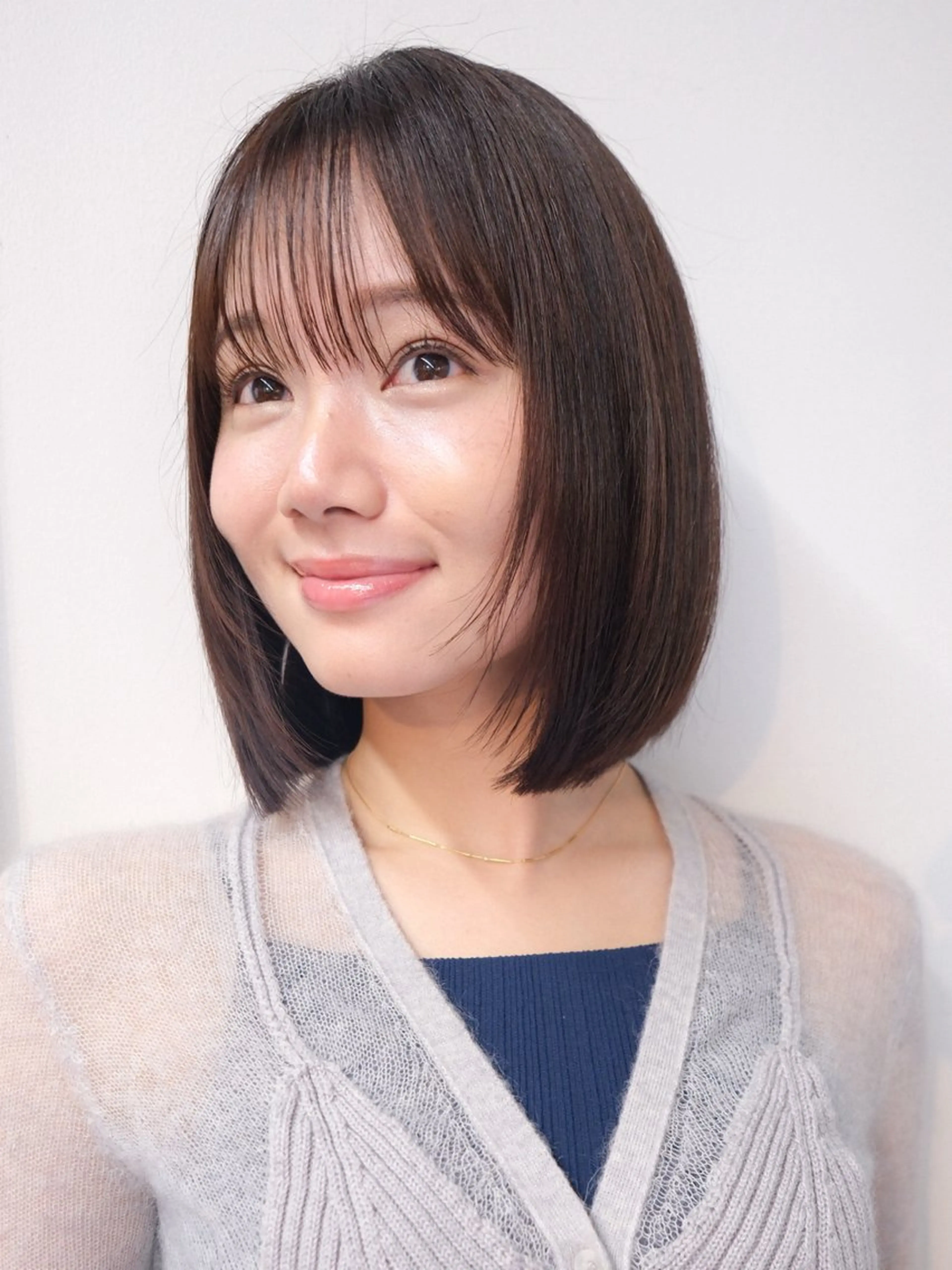 ミディアム カラー ボブ カット ヘアカラー トリートメント ボブ/ミディアム 親しみやすさ/さくらのヘアスタイル