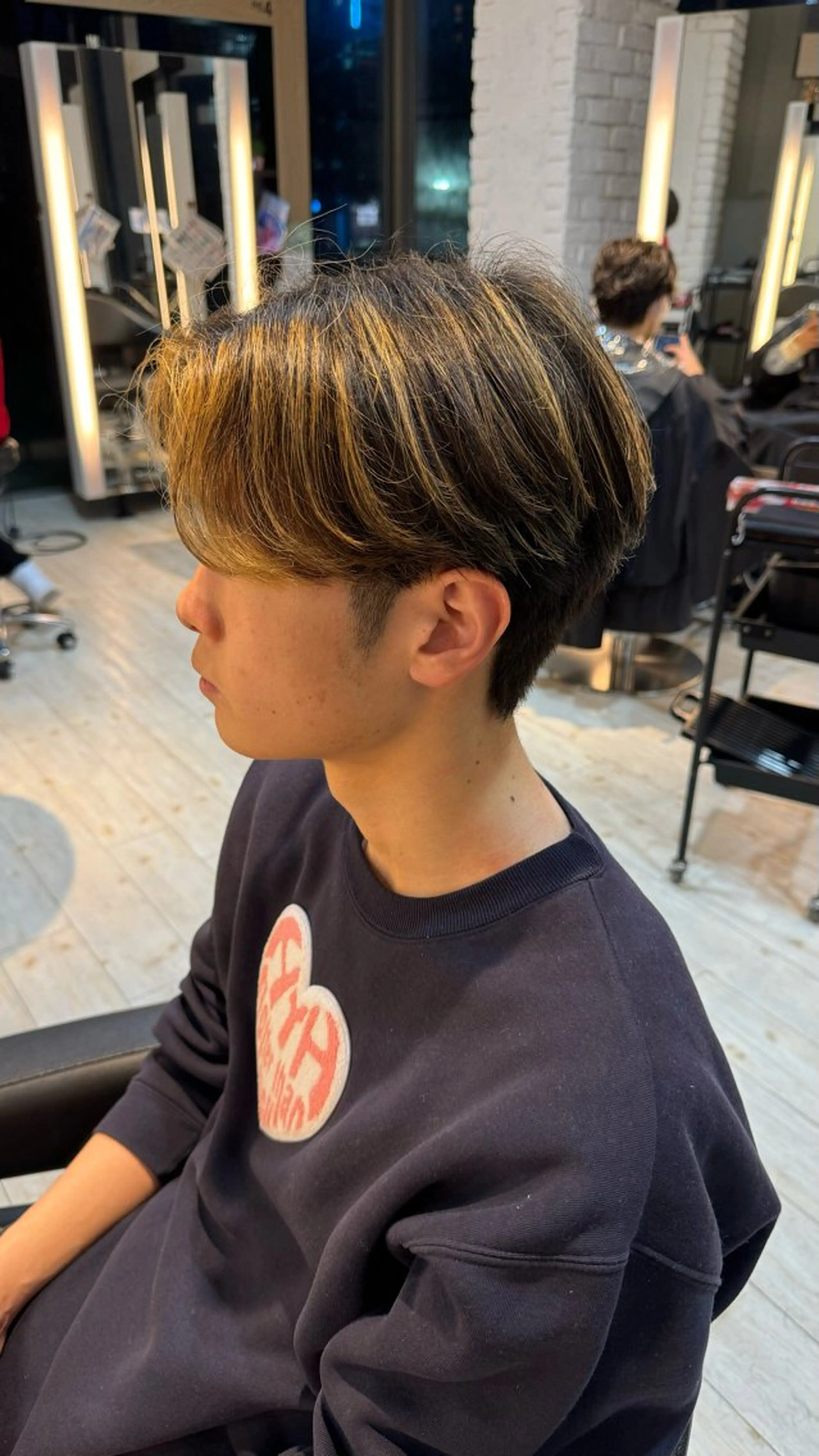 カラー メンズ ヘアカラー トリートメント rinko/メンズ/ ブリーチカラー/栄のヘアスタイル