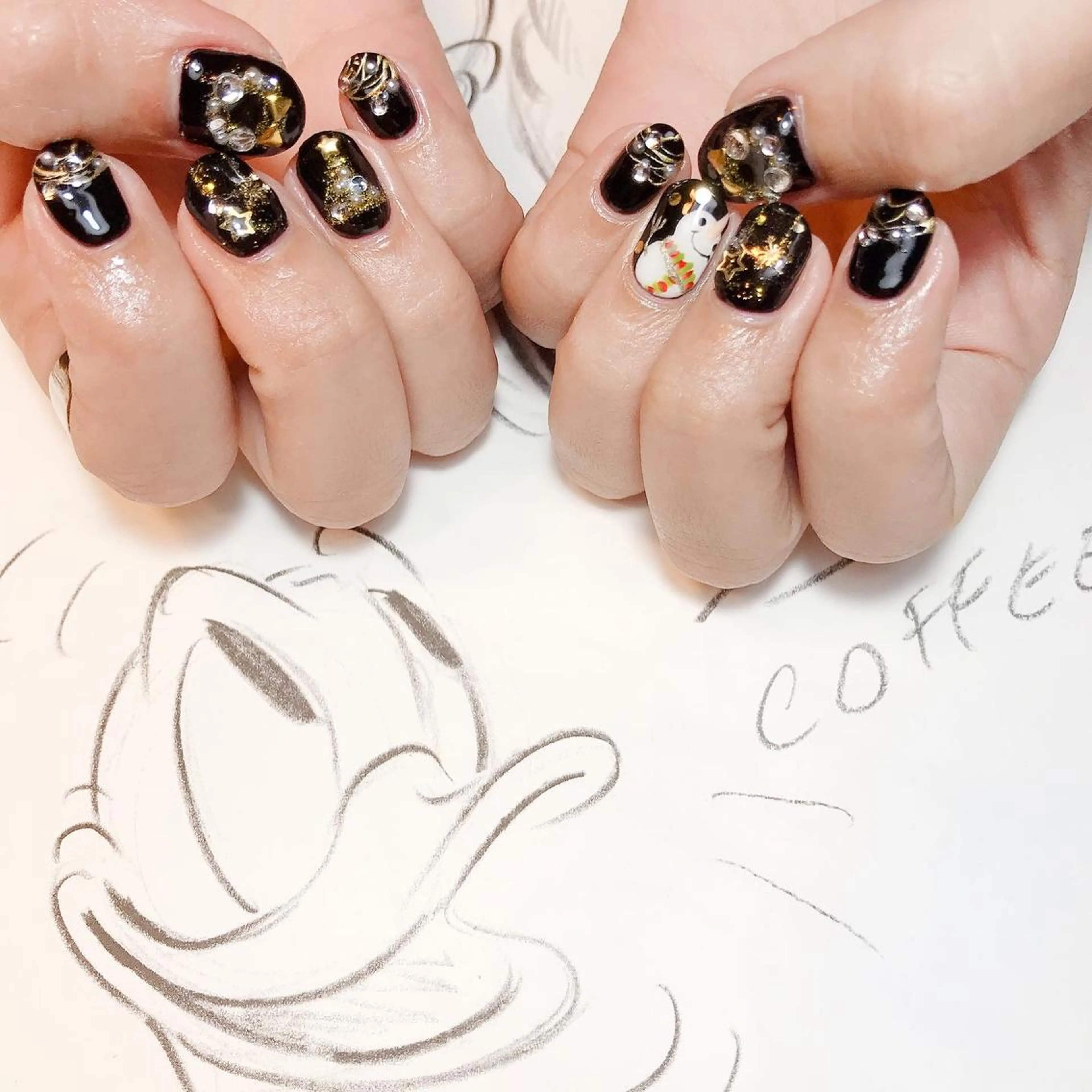 ネイル 冬ネイル クリスマス owlnail /持込みデザイン専門のネイルデザイン