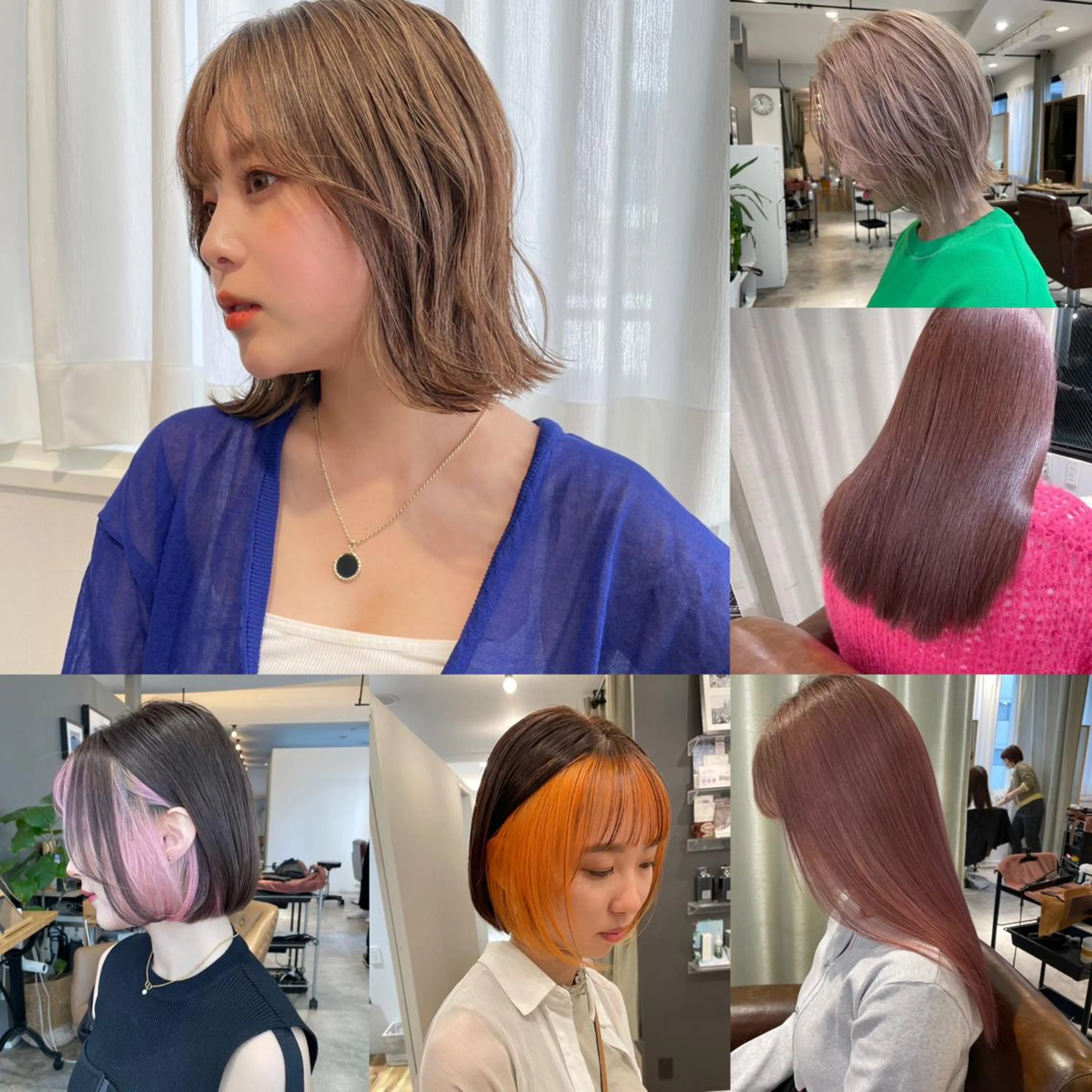 カラー yuu /N° 大分中央町店のヘアスタイル