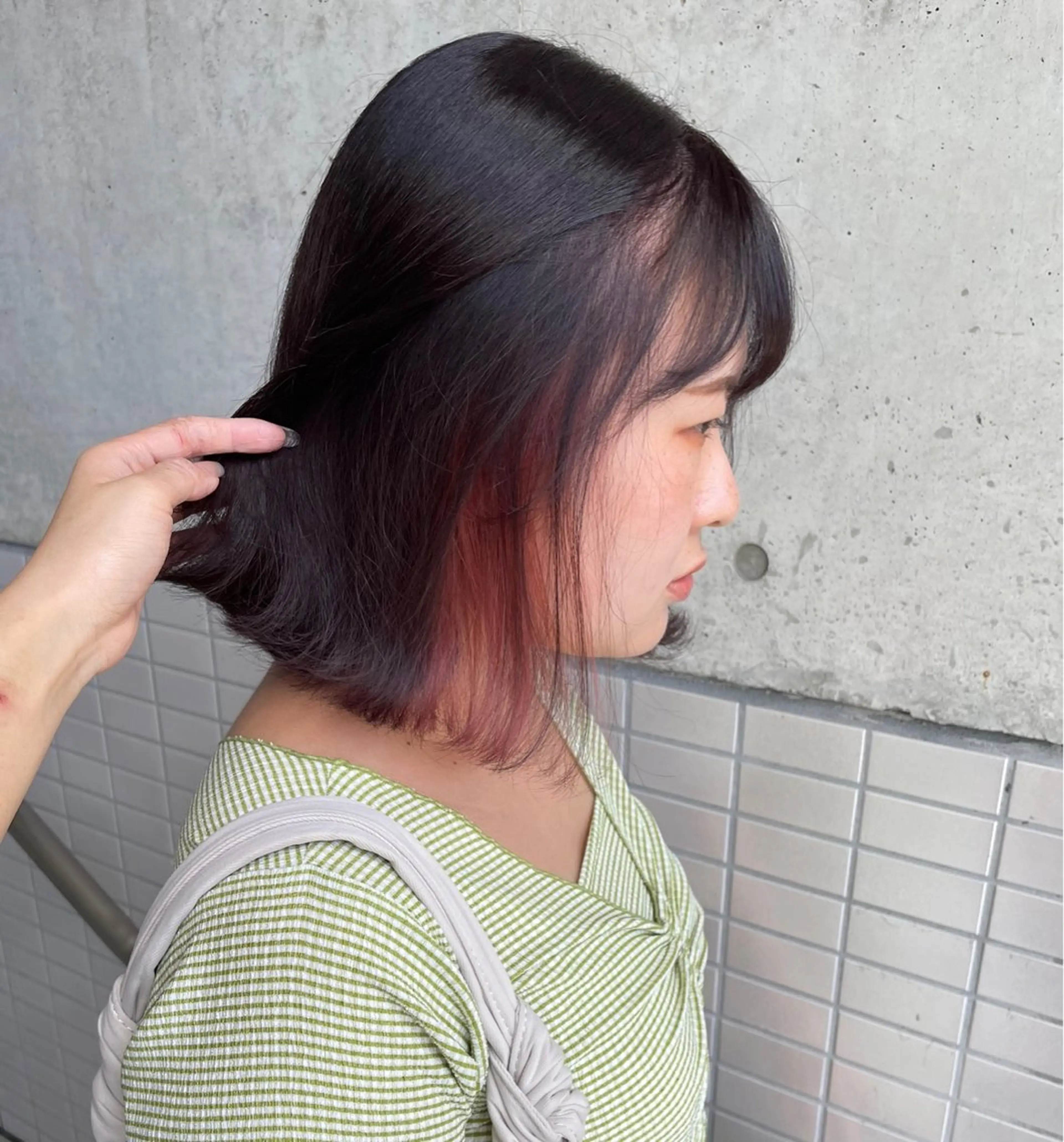 ミディアム レビジュヘア 京都/桂のヘアスタイル