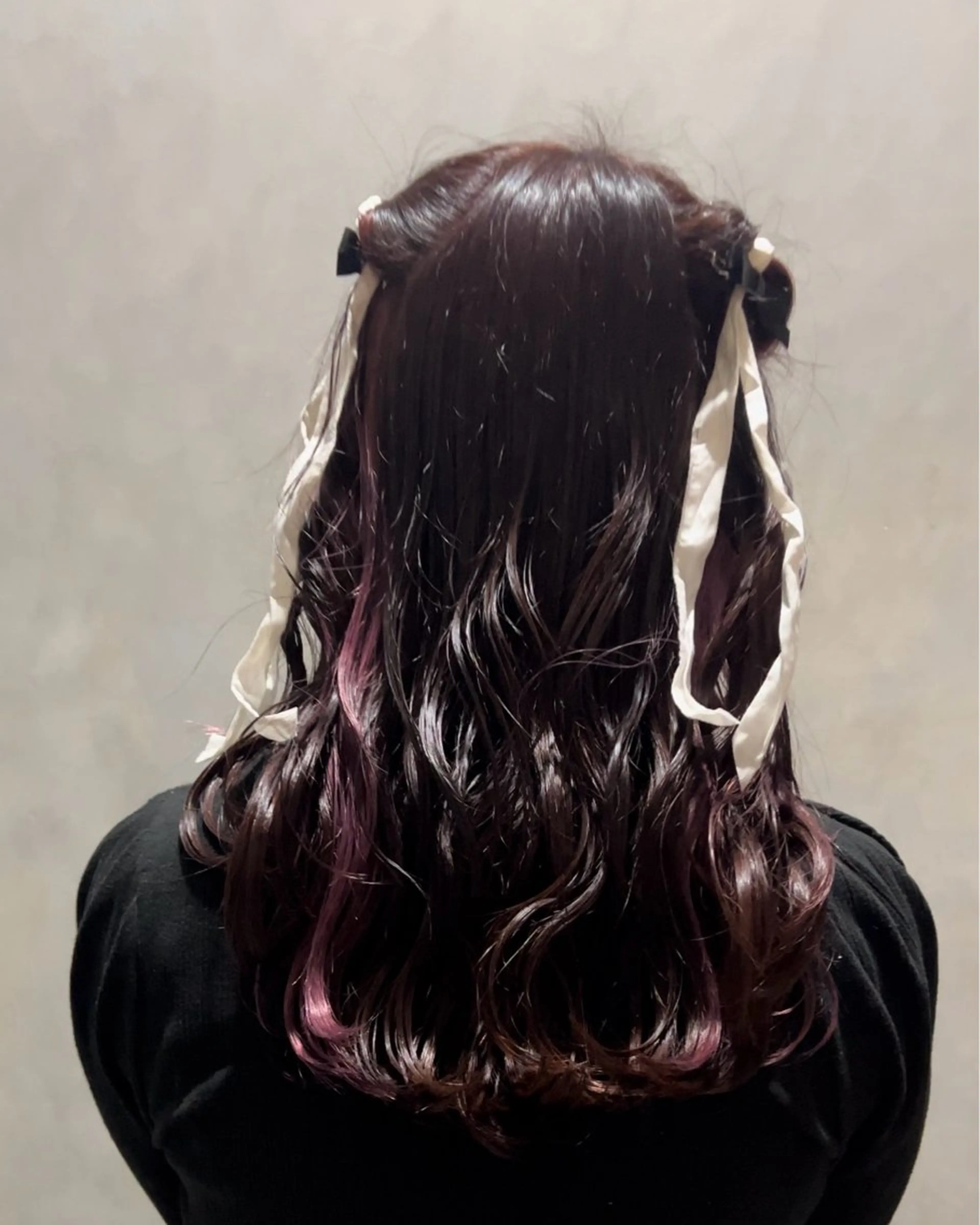 セミロング カラー ヘアアレンジ ヘアカラー ハイトーン /レイヤー/ふみやのヘアスタイル