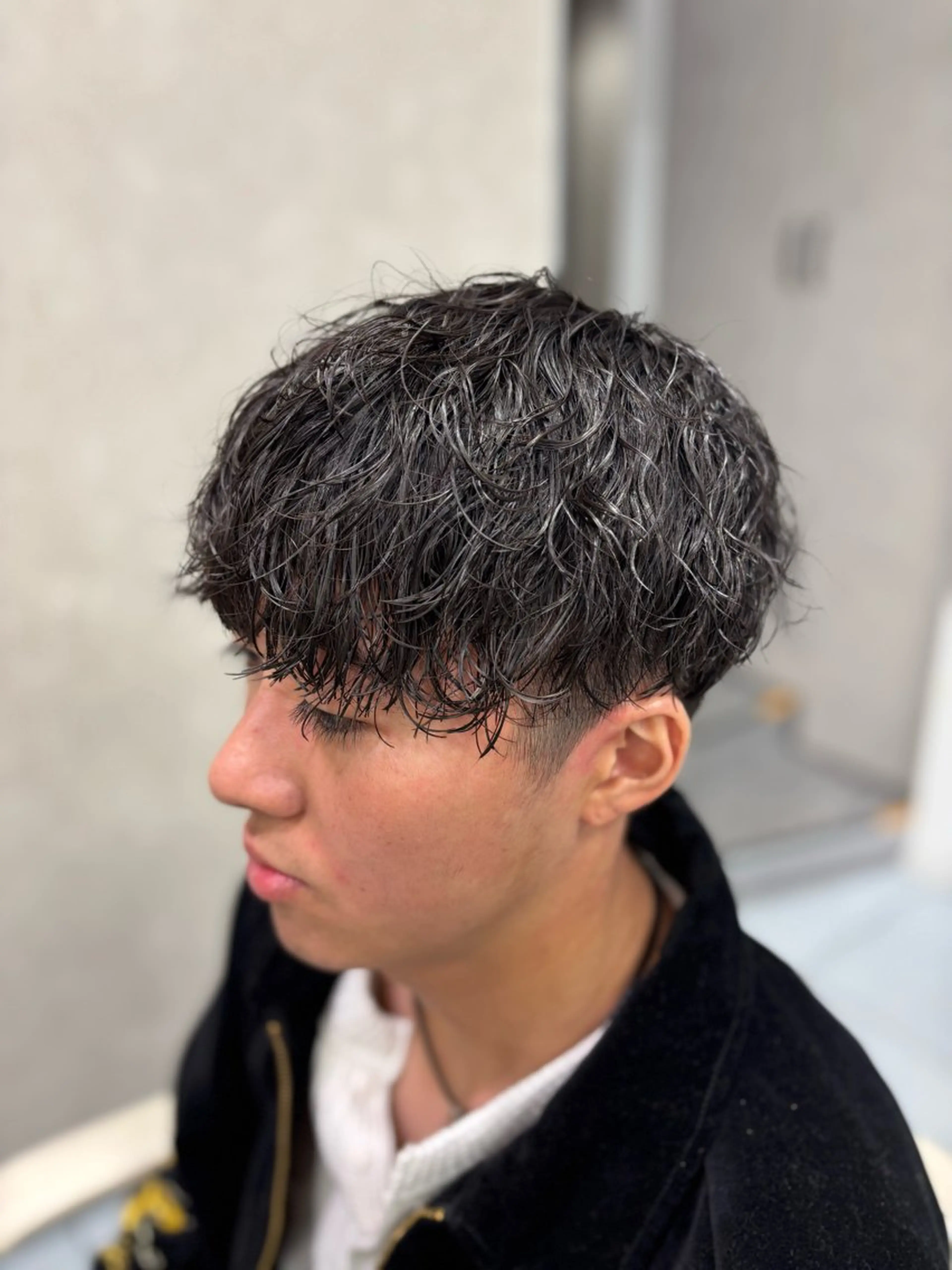 ショート パーマ メンズ カット パーマ メンズ特化韓国風 パーマスタイル/りんのヘアスタイル