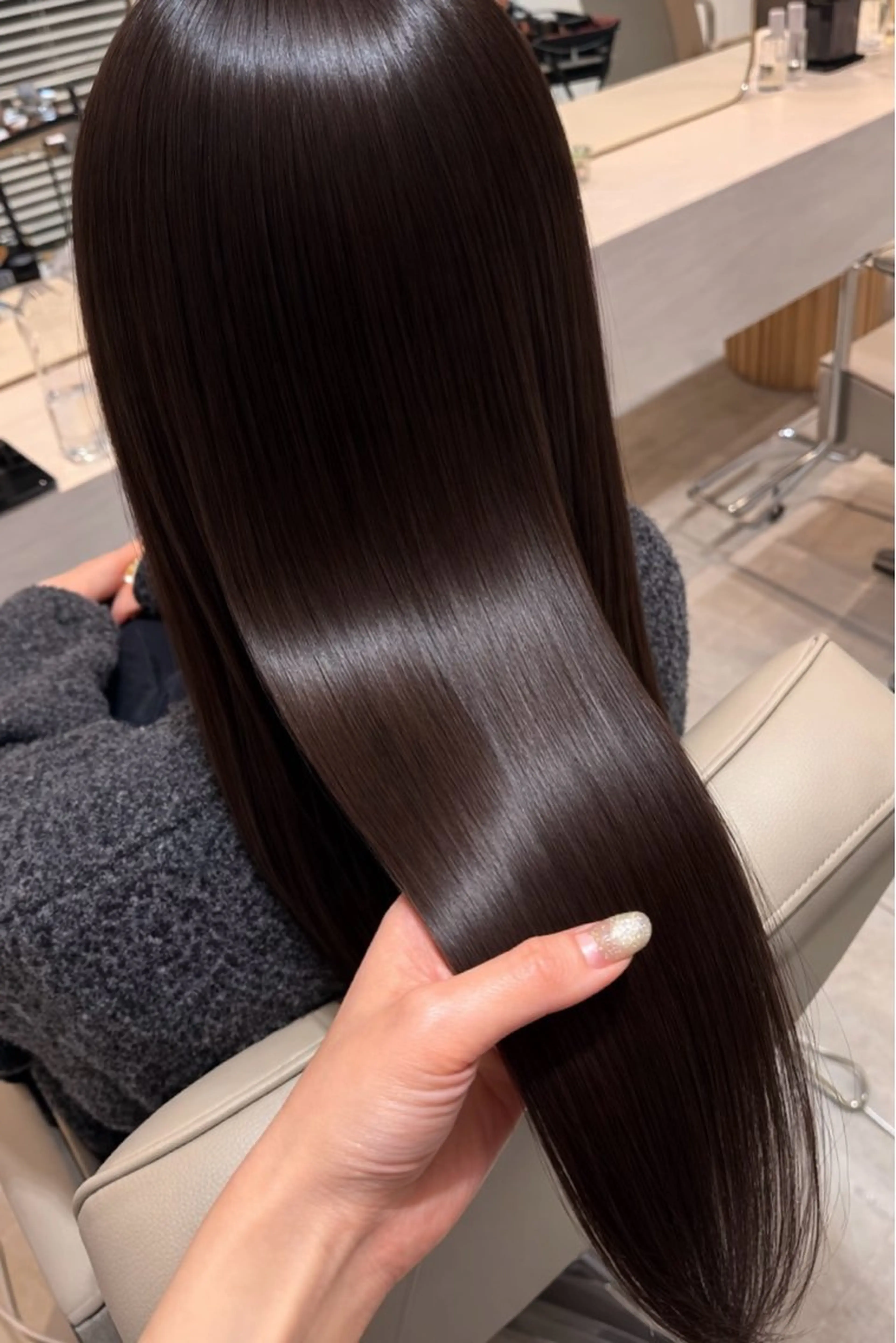 セミロング ヘアカラー トリートメント 🤍恵比寿/透明感/ 小顔カット🤍アズサのヘアスタイル