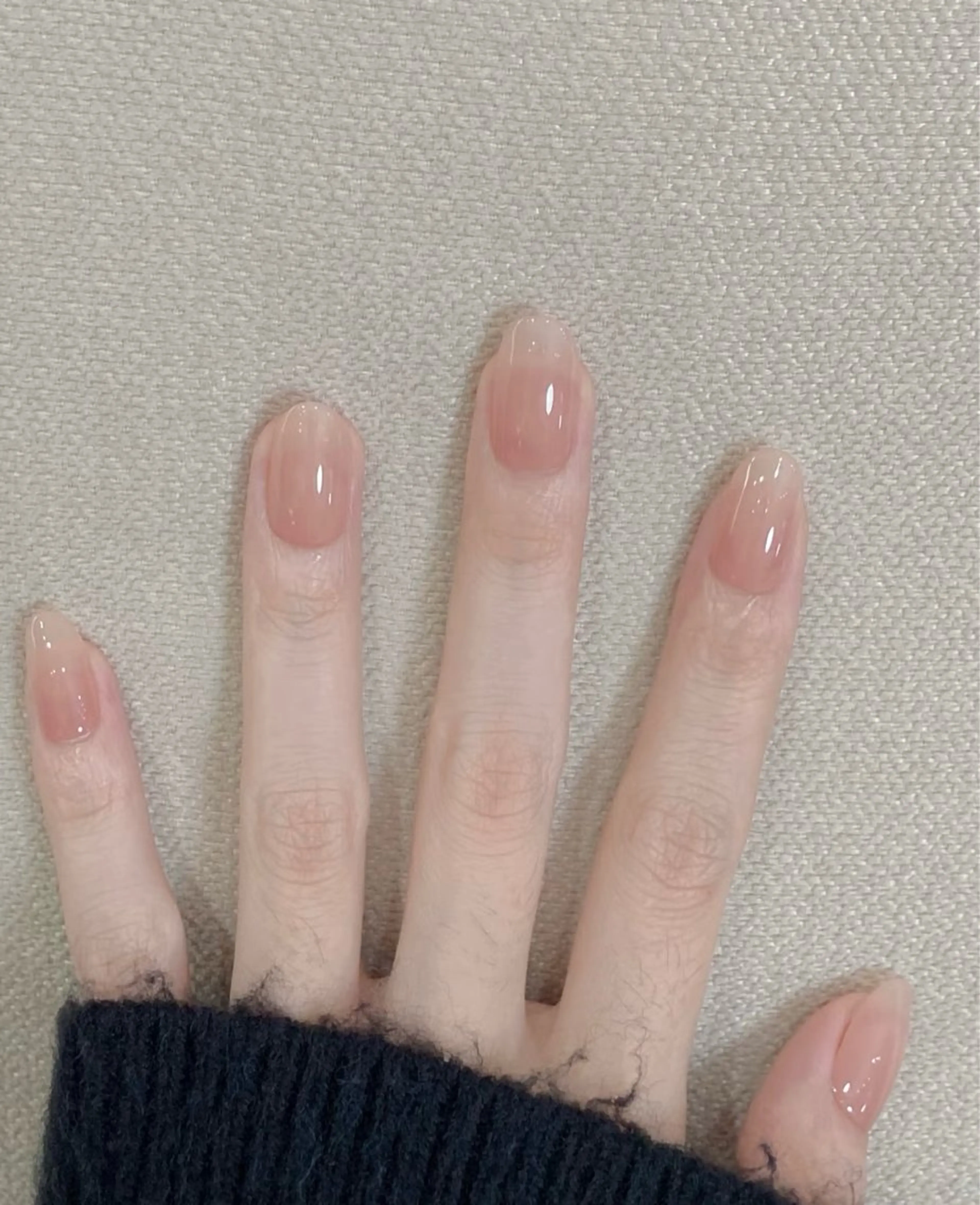 ネイル アートネイル オーロラネイル チークネイル フレンチネイル ガラスフレンチ ハンドネイル 🎀YooLi Nail salonのネイルデザイン