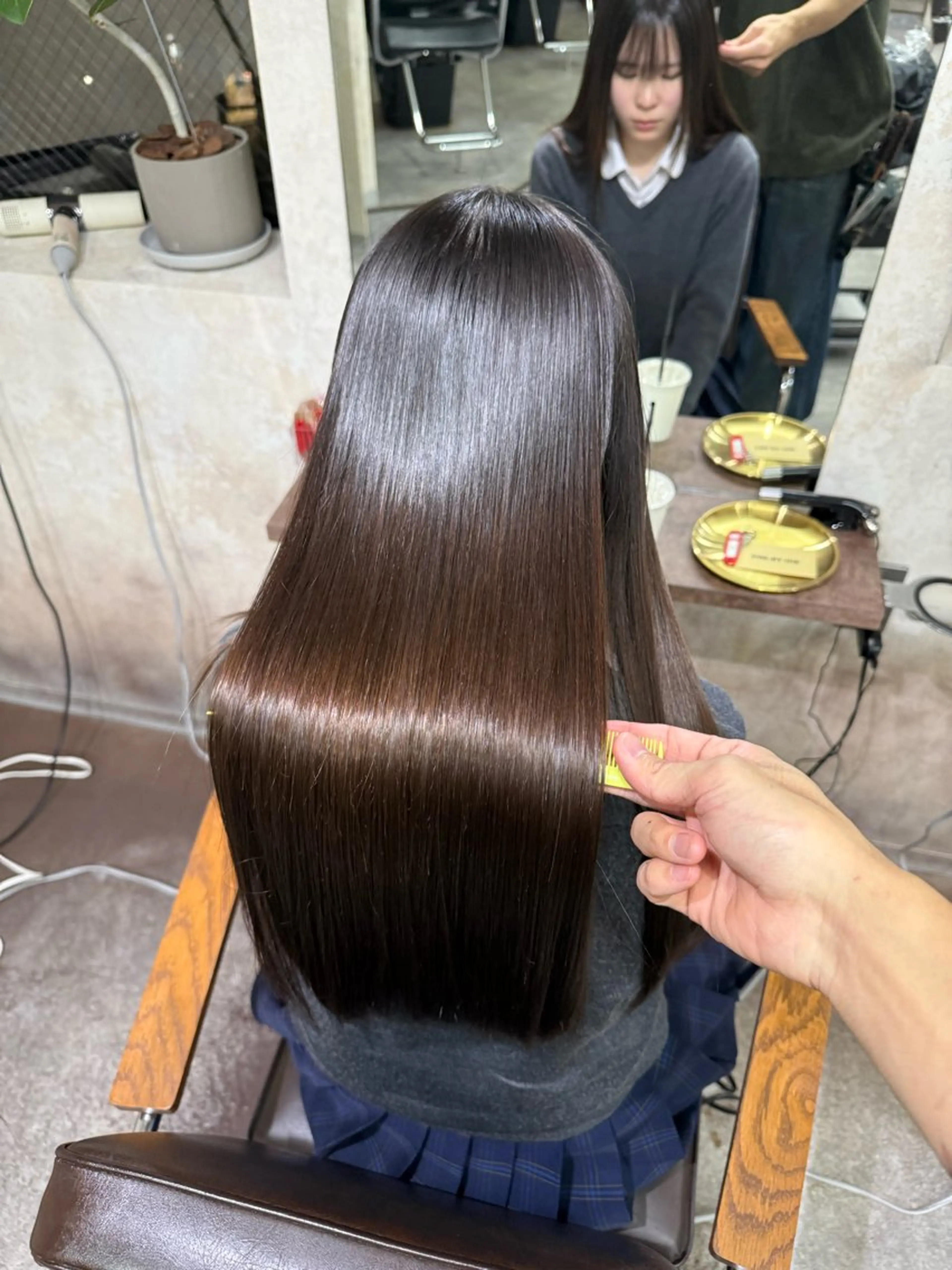 ロング 髪質改善 若命燿史／レイヤー 縮毛矯正/髪質改善のヘアスタイル
