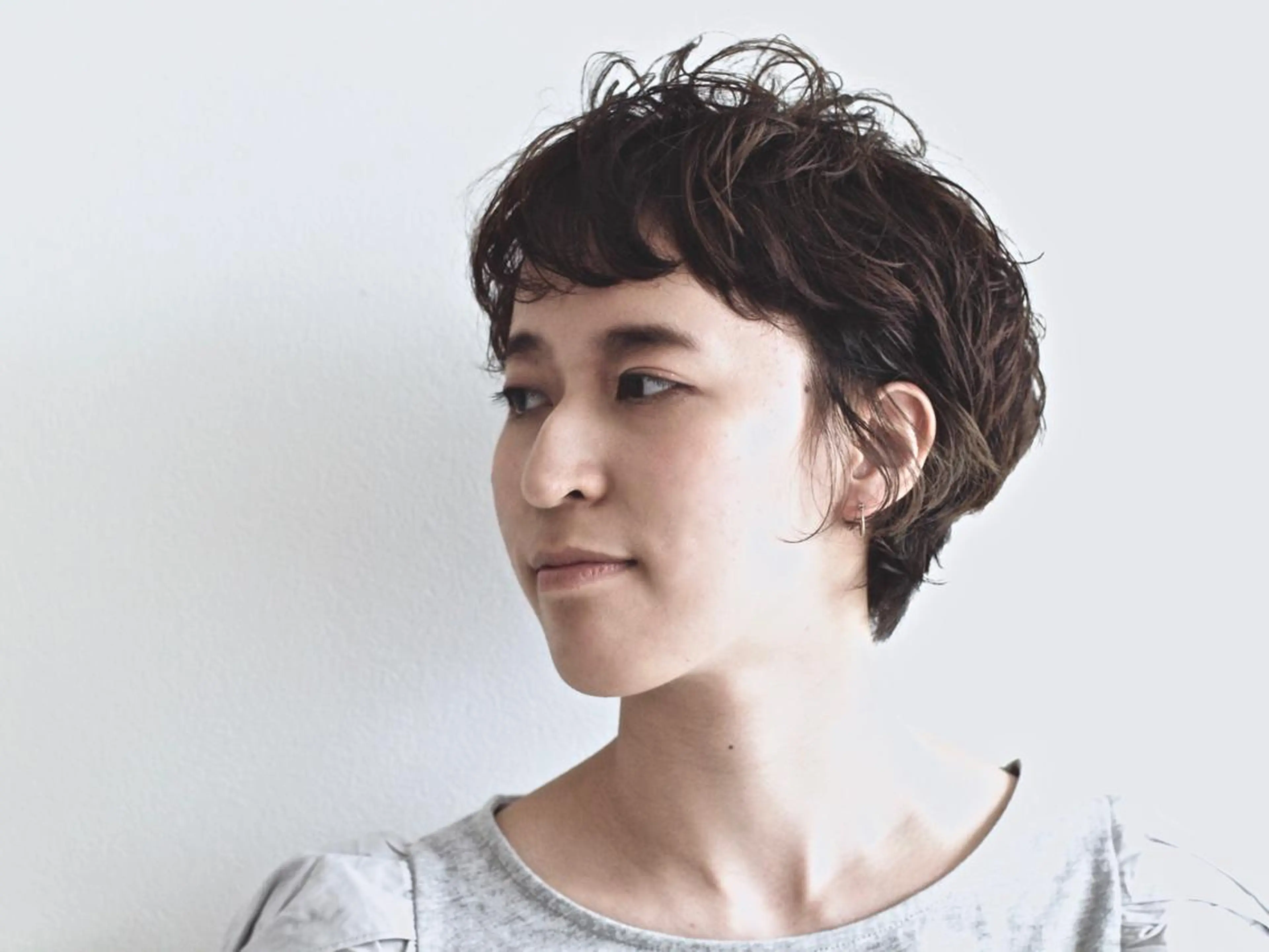 ショート パーマ ツジガキ ユウスケのヘアスタイル