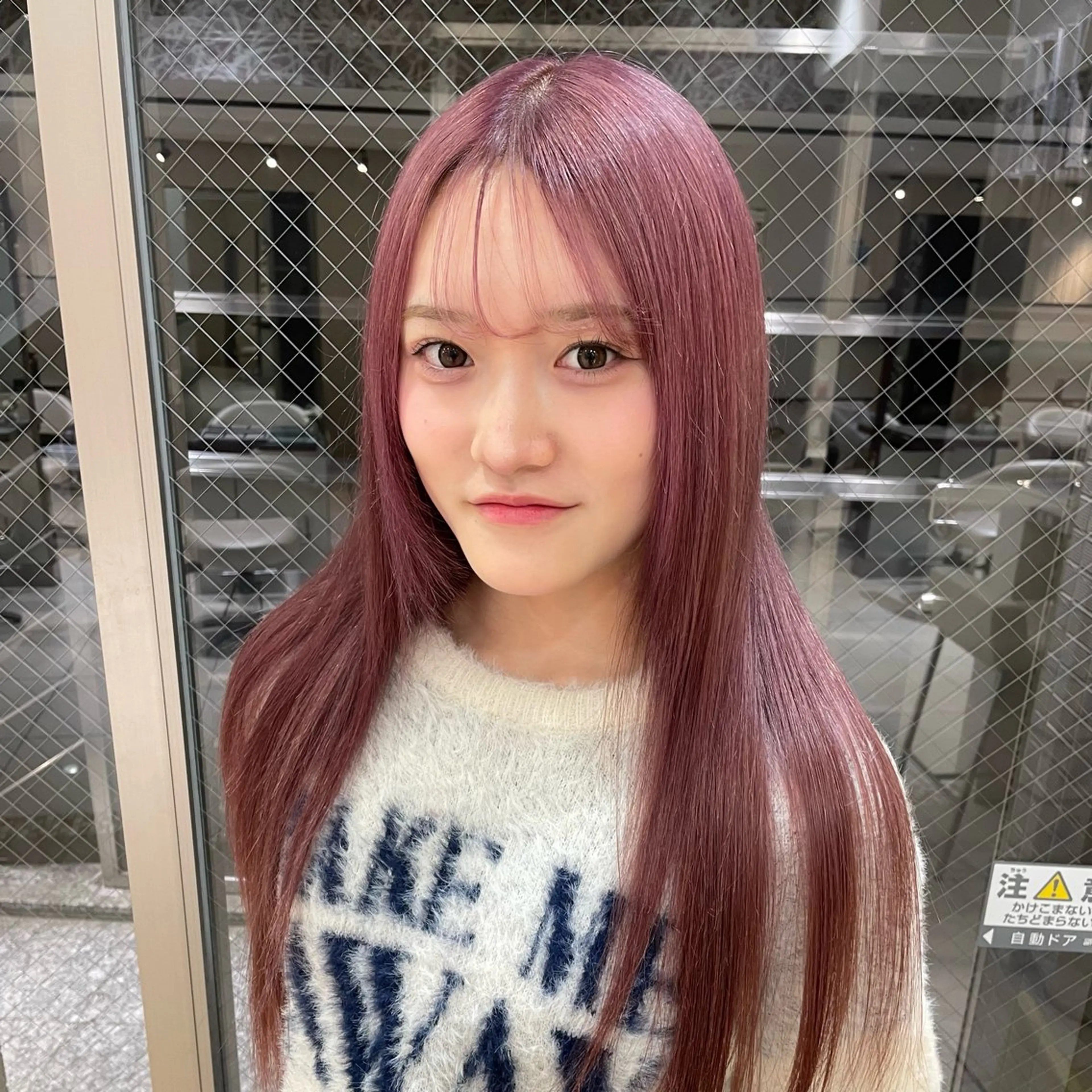 ロング カラー ハイトーンカラー ピンクカラー ZENKO国分寺所属・まるやま ひなこ/艶髪カラーのヘアスタイル