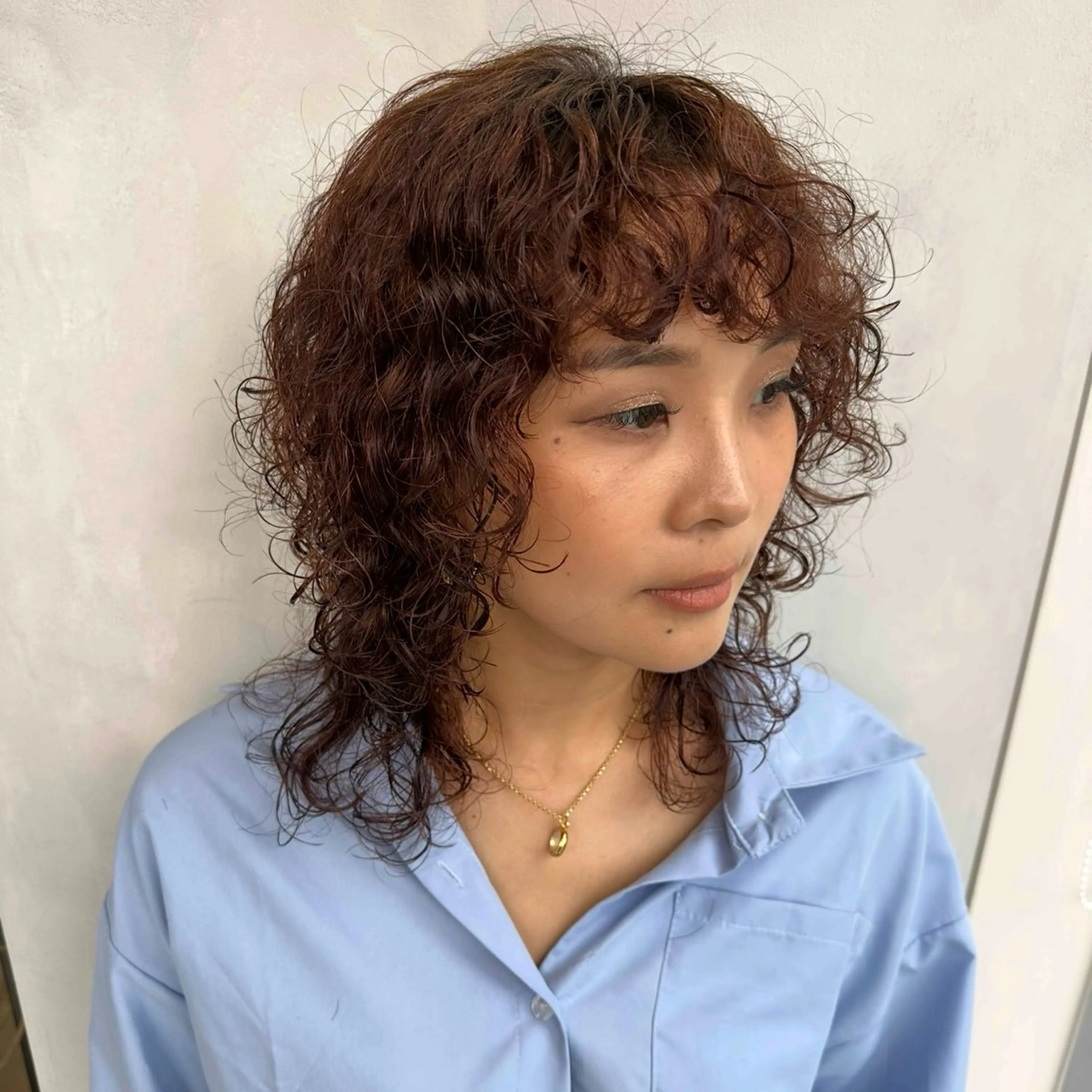 パーマ カット パーマ トリートメント デザインカラー/パー マ🦖外岡咲希🦖のヘアスタイル