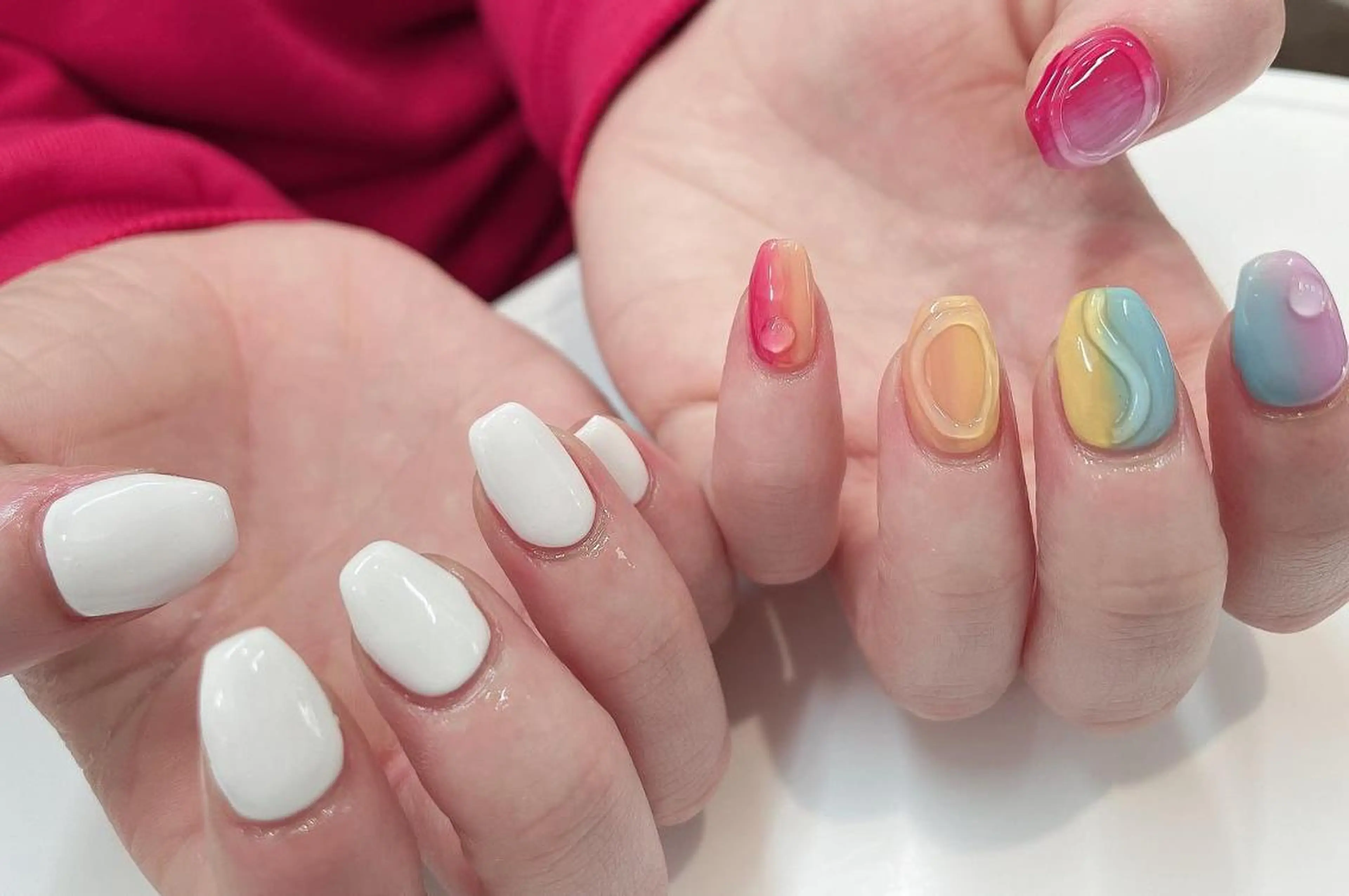 ネイル マツエク・マツパ まつげパーマ ボリュームラッシュ ジェルネイル グラデーション 持ち込み 髙橋 敦子のネイルデザイン