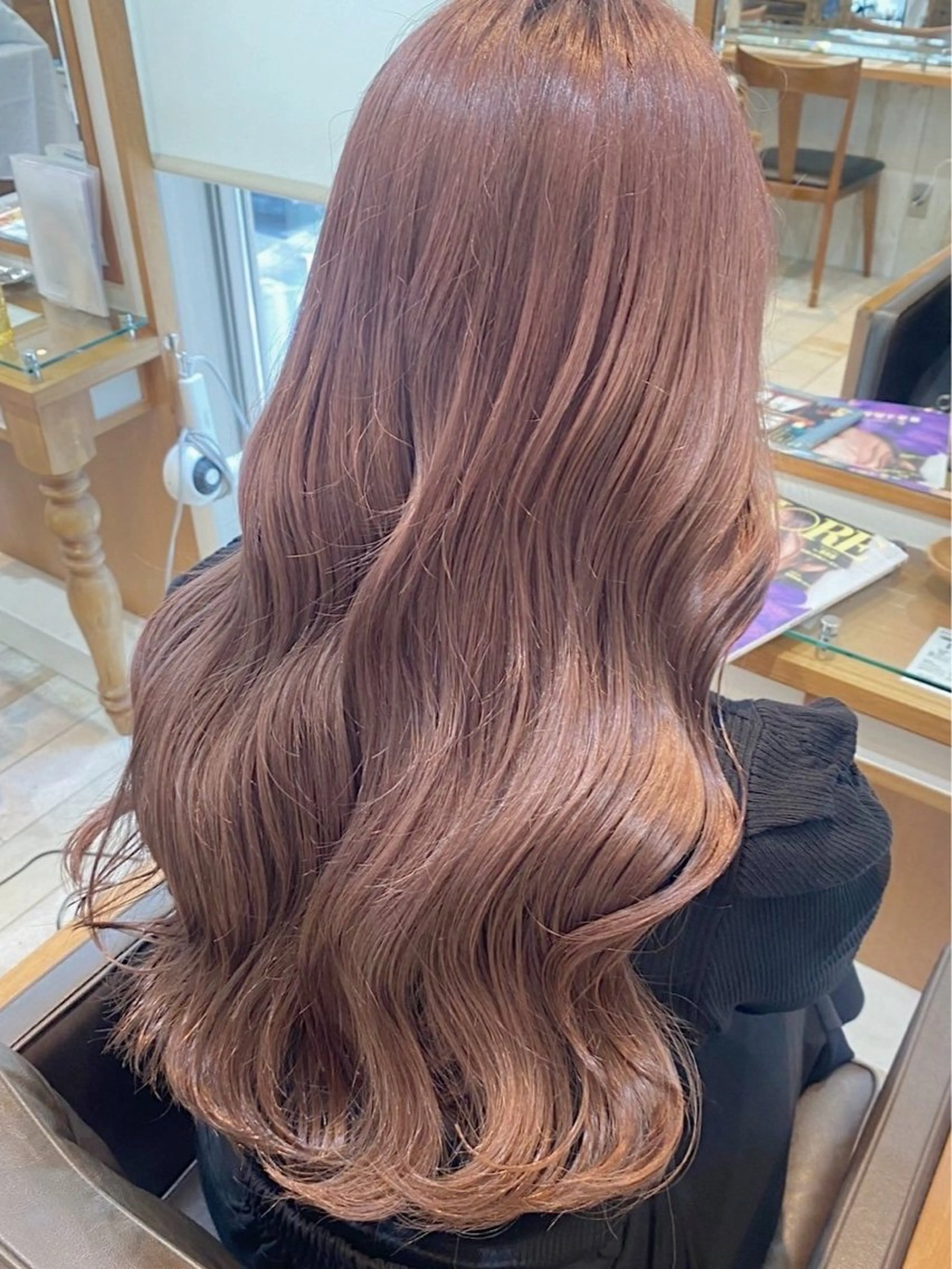 ロング カラー ヘアカラー トリートメント HIDERO/渋谷/ 韓国/顔周りカットのヘアスタイル