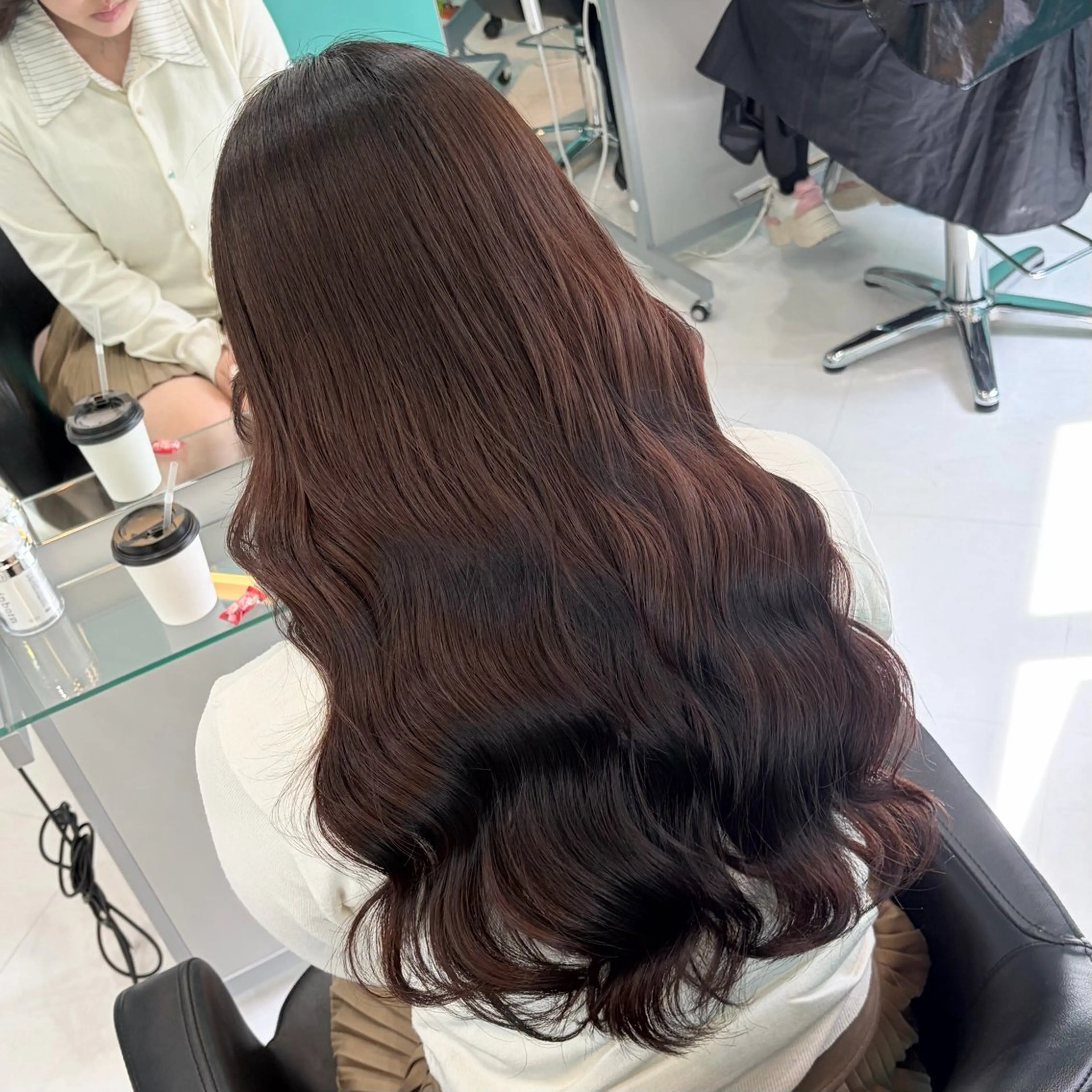 ロング カラー ブラウンカラー ココアブラウン カット ヘアカラー デザインカラー/ ボブ/Natsukiのヘアスタイル