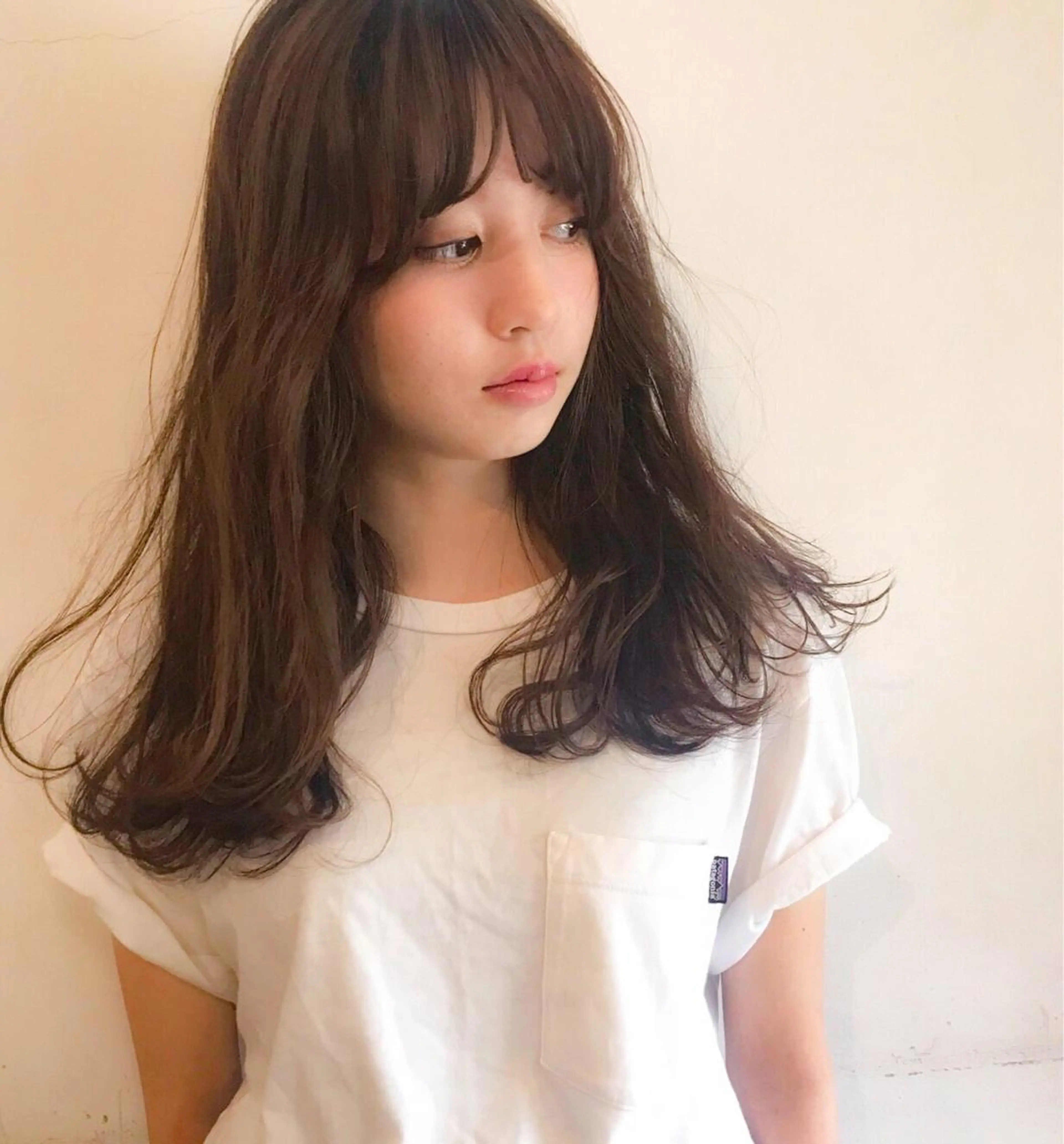 セミロング カラー ヘアアレンジ 薬剤付きシェアサロン 店長タチバナのヘアスタイル
