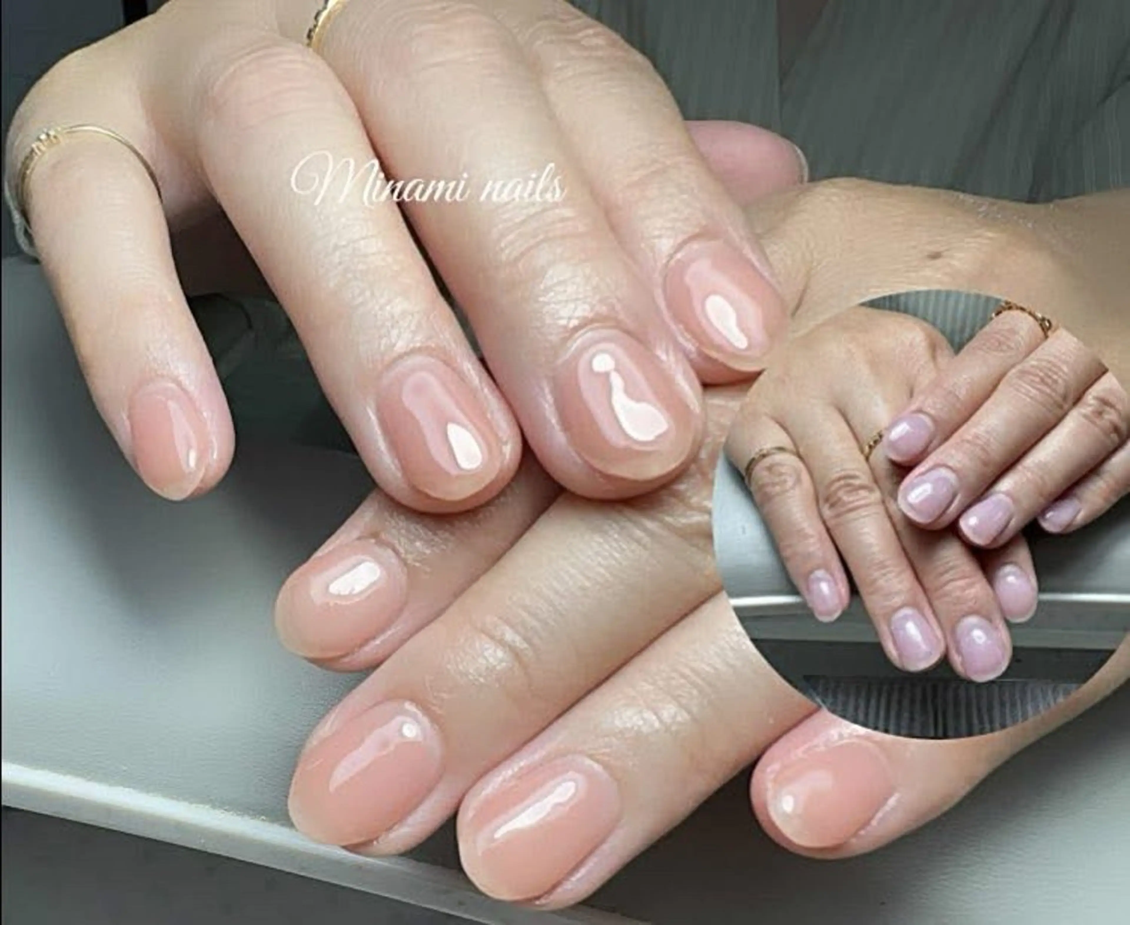 ネイル アートネイル オーロラネイル ガーリー キラキラネイル 韓国ネイル Minami Nailsのネイルデザイン