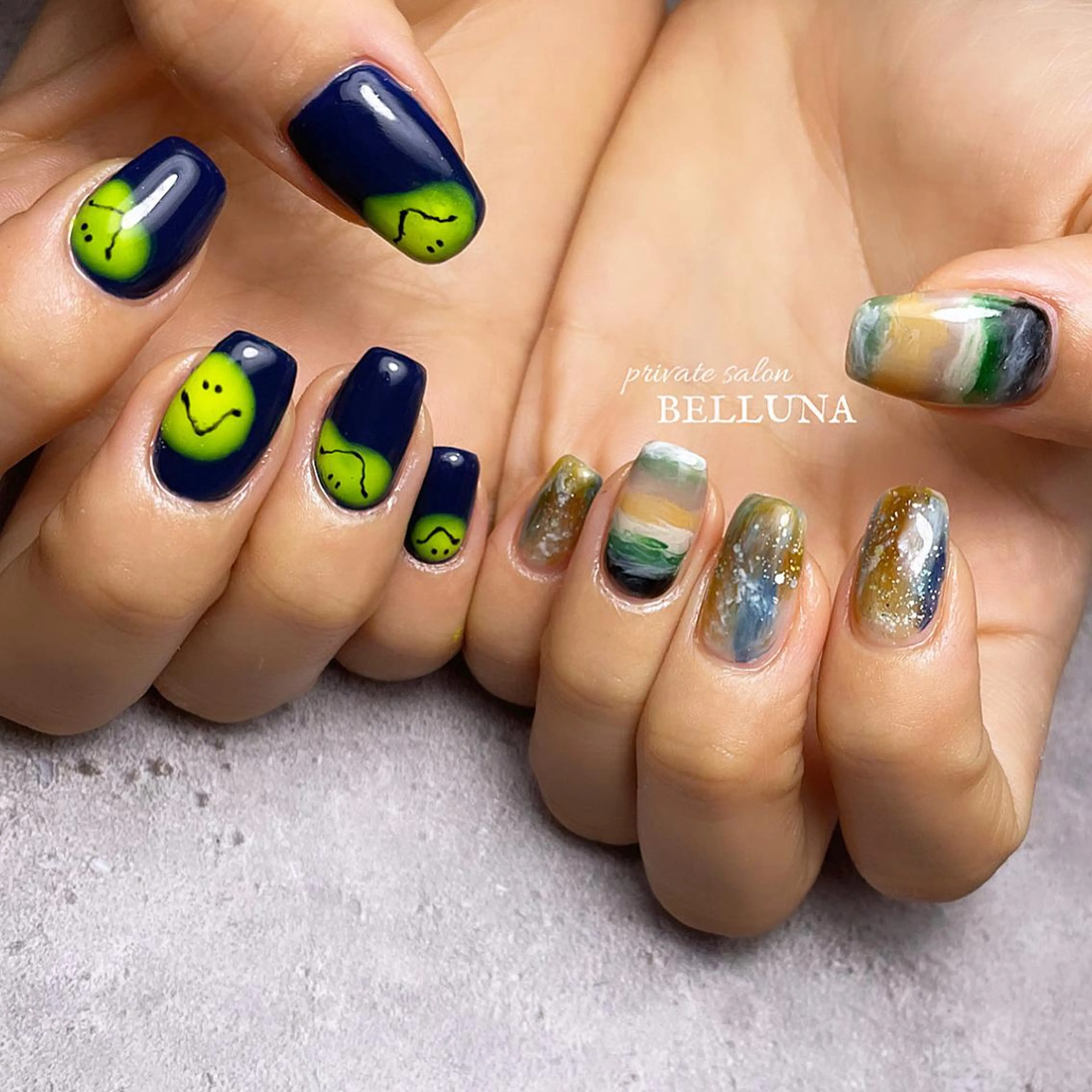 ネイル 持ち込み BELLUNA Mizuki❤︎のネイルデザイン