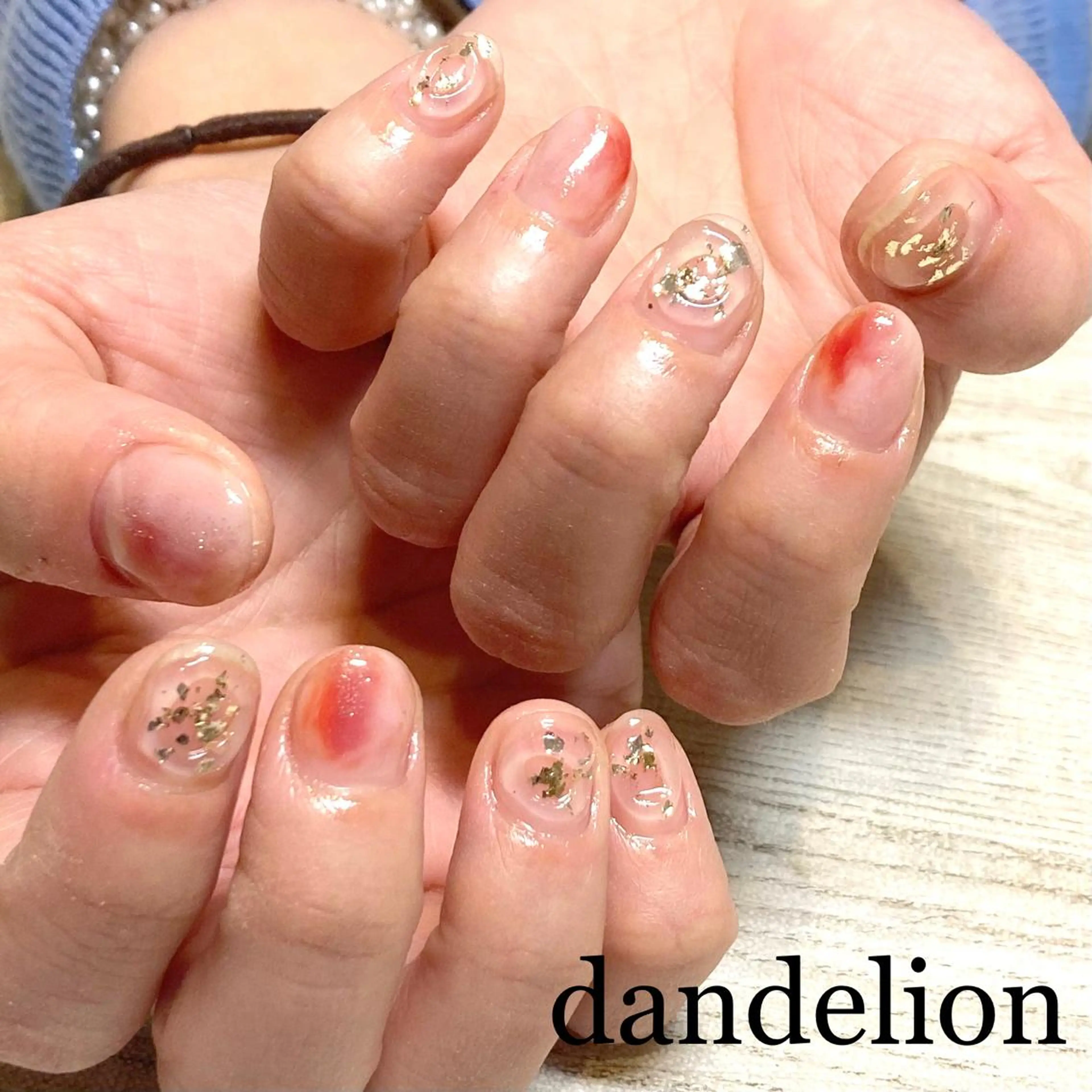 ネイル ハンドネイル ハンドケア dandelion ダンデライオンのネイルデザイン