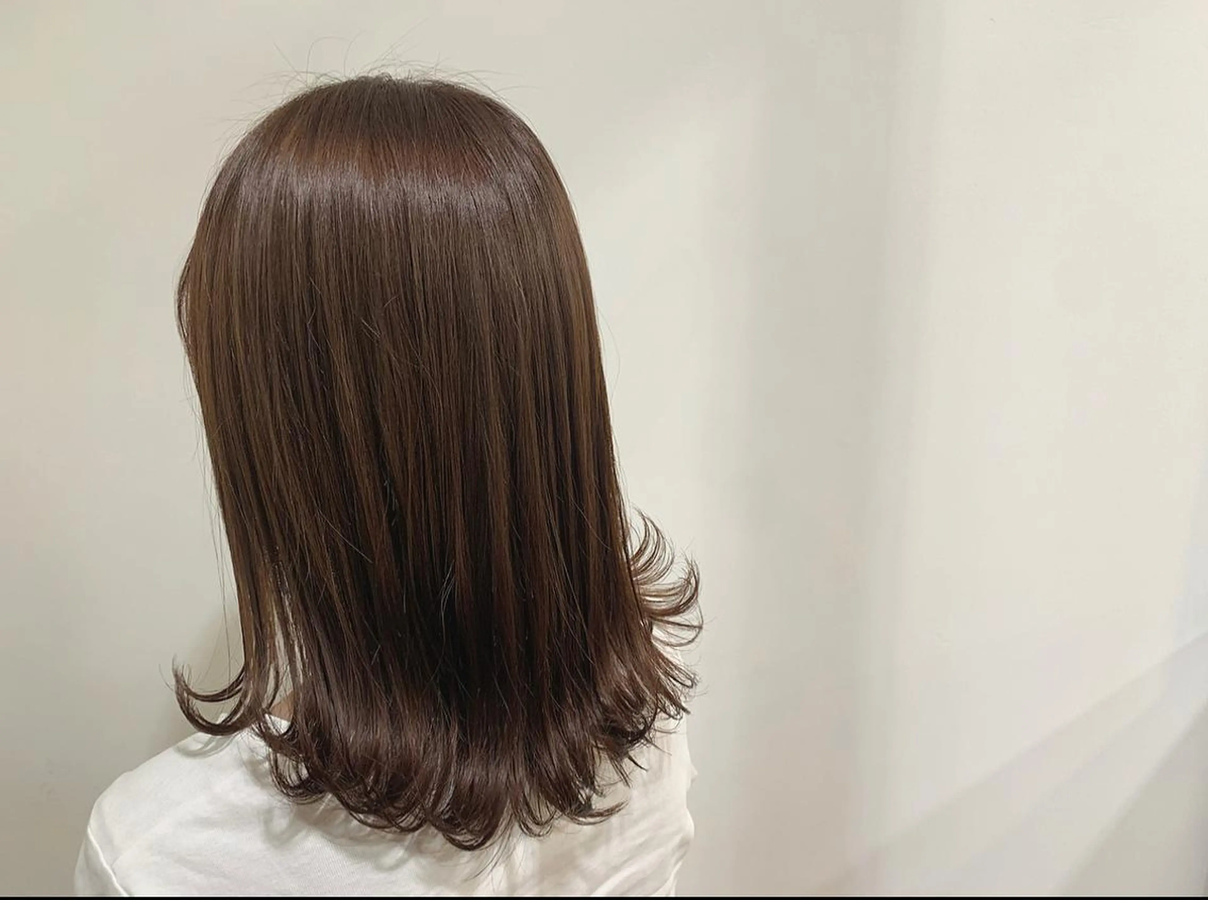 ロング カラー ヘアカラー トリートメント あべ ゆうかのヘアスタイル