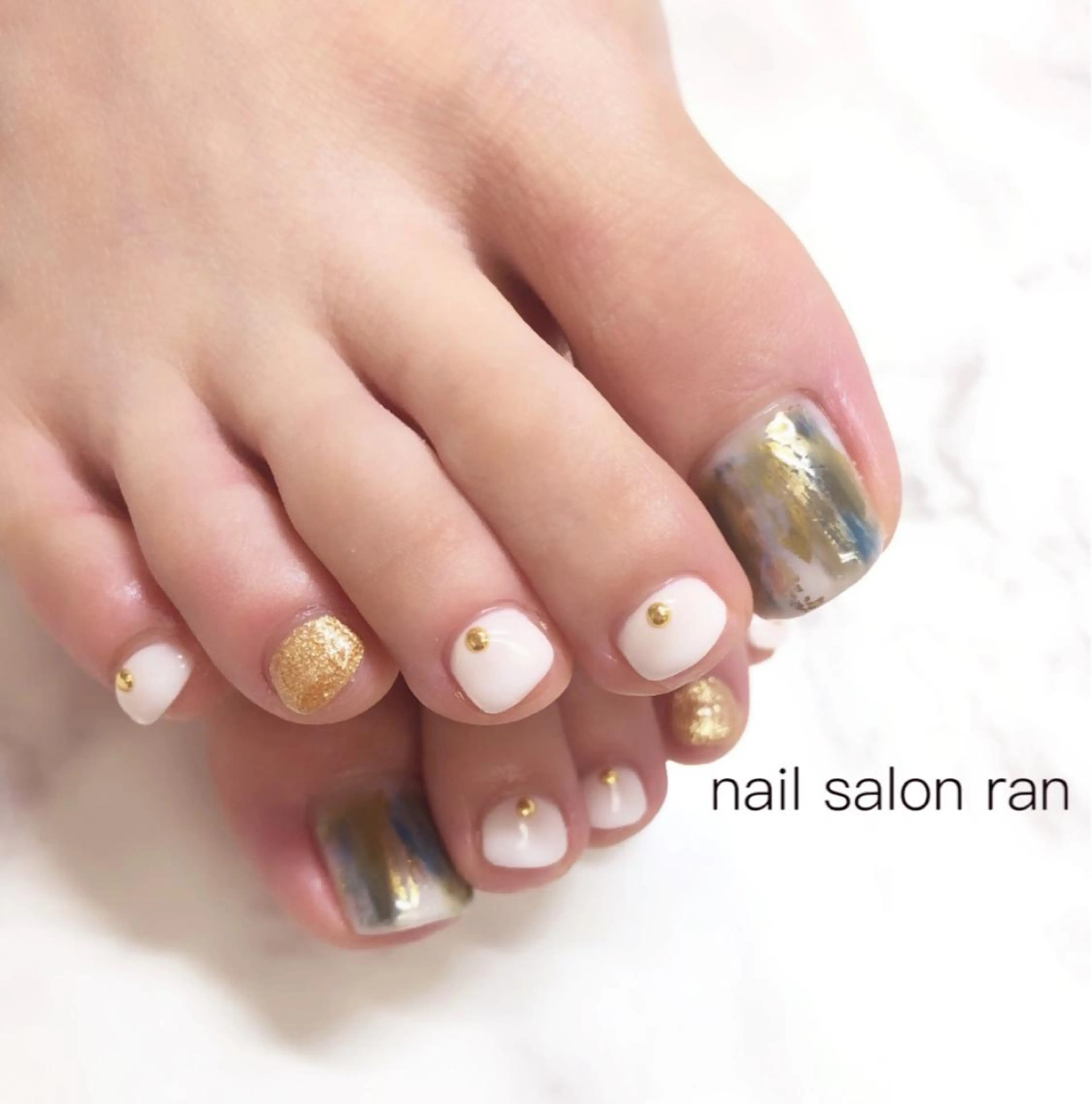 ネイル フットネイル nailsalon ranのネイルデザイン