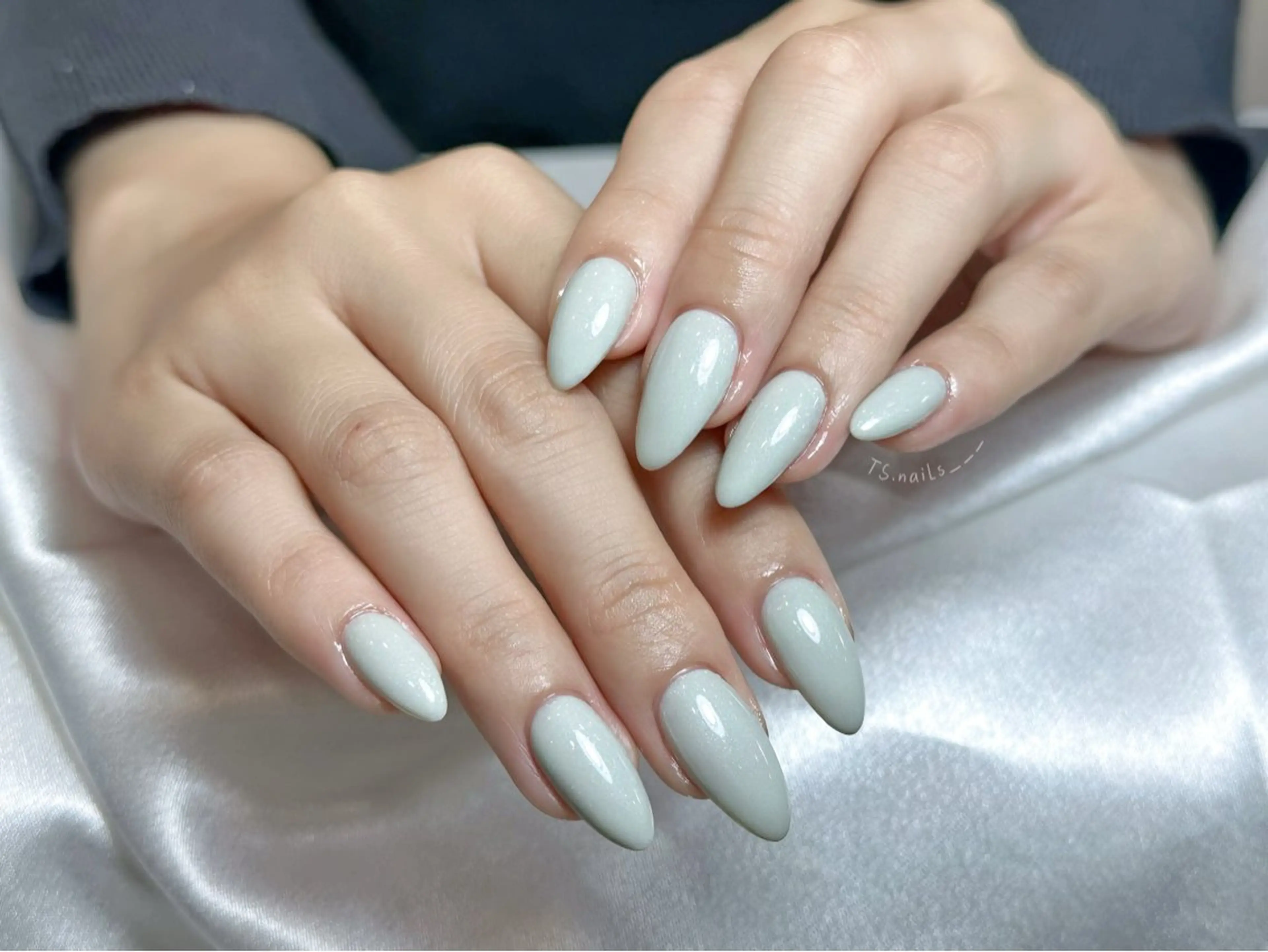 ネイル キラキラネイル マグネットネイル 持ち込み オフィスネイル シンプルネイル ハンドネイル ハンドケア TS. nails___のネイルデザイン