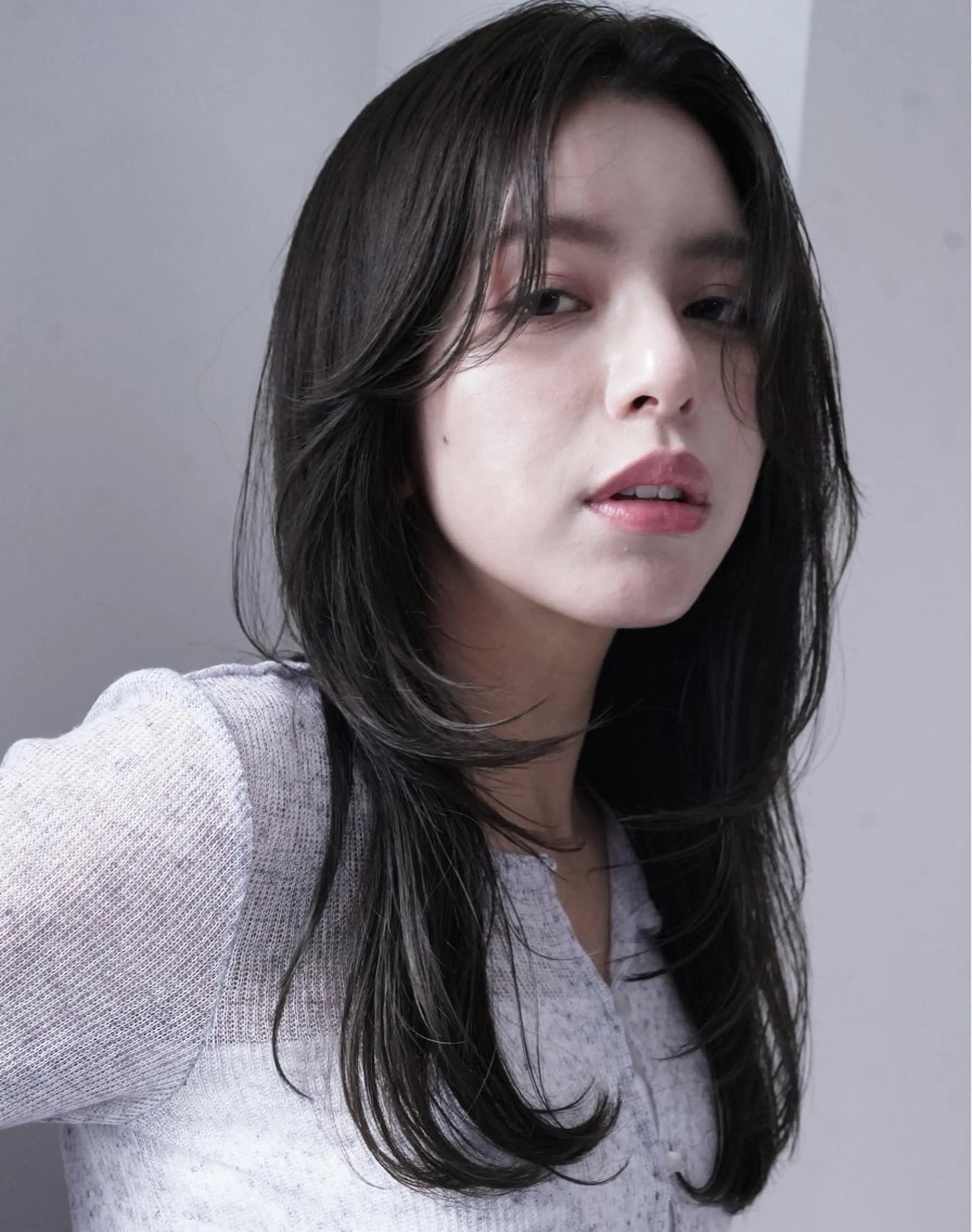 セミロング カラー レイヤーカット カット ヘアカラー 透明感カラー/ レイヤーkotonoのヘアスタイル