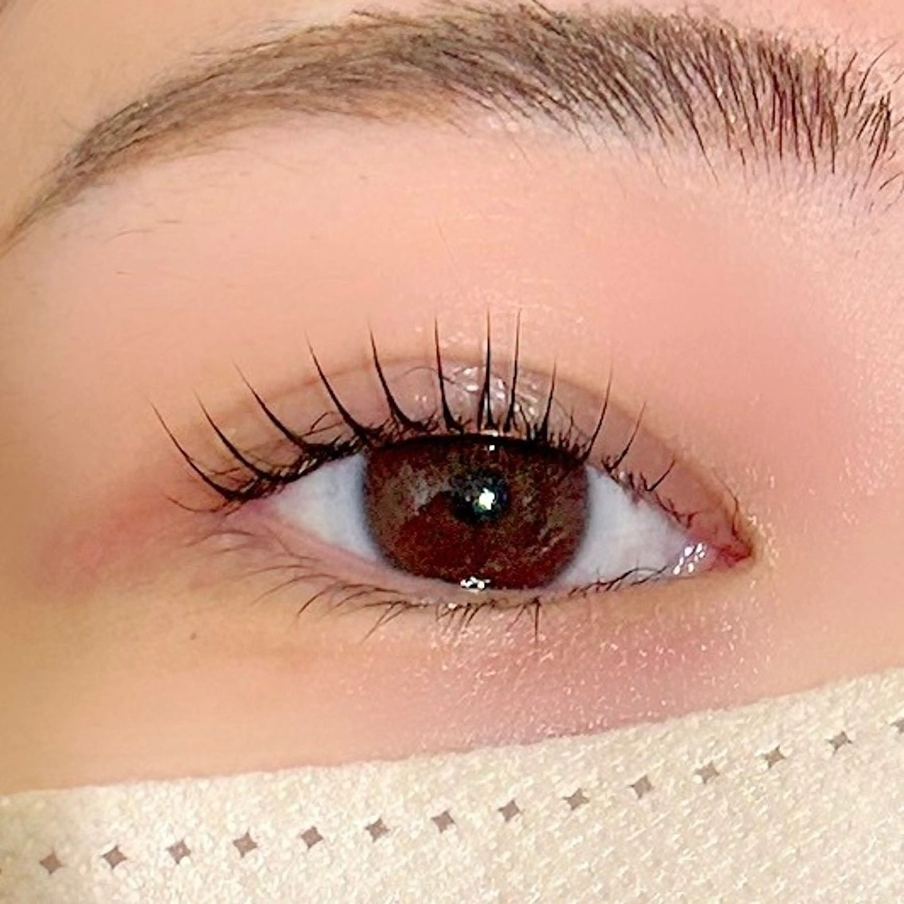 【🇫🇷自まつ毛を最大限長く見せる、次世代パーマ🇫🇷】根本から80度立ち上がるパリジェンヌ＋コーティング付き🍋の写真